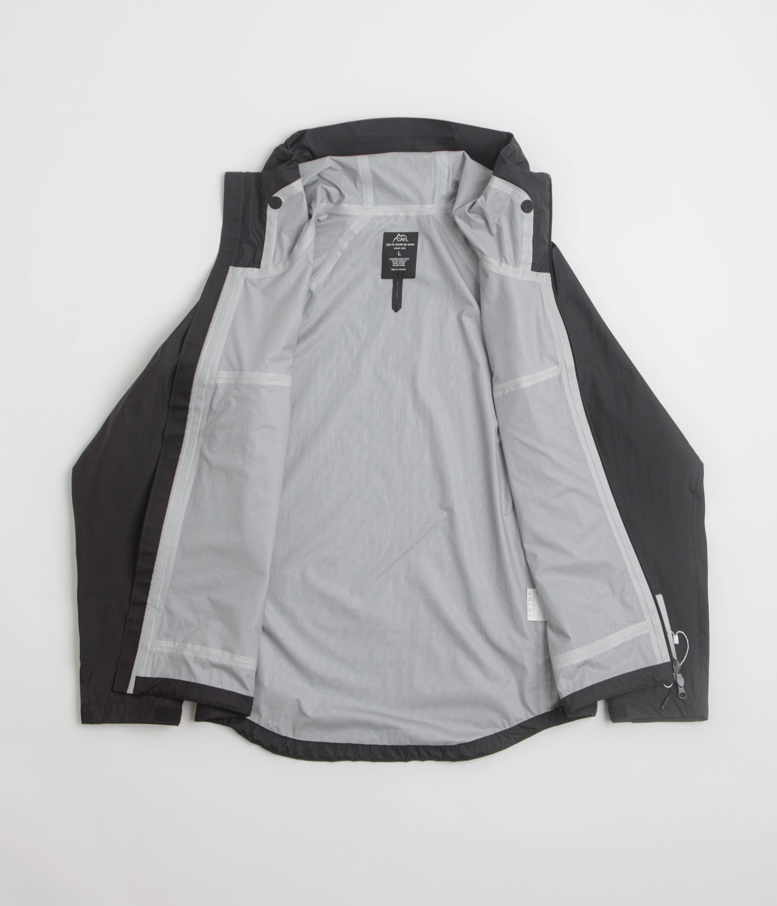 Cayl Light 3L Double Zip Jacket - Black Basic Layers