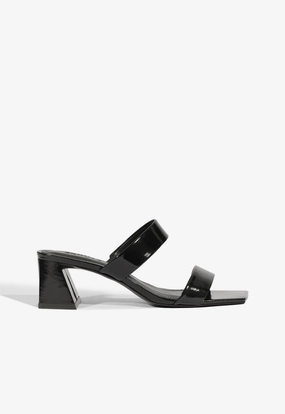 Formal Footwear Nude Heels Chantal Mid Patent Sandal
