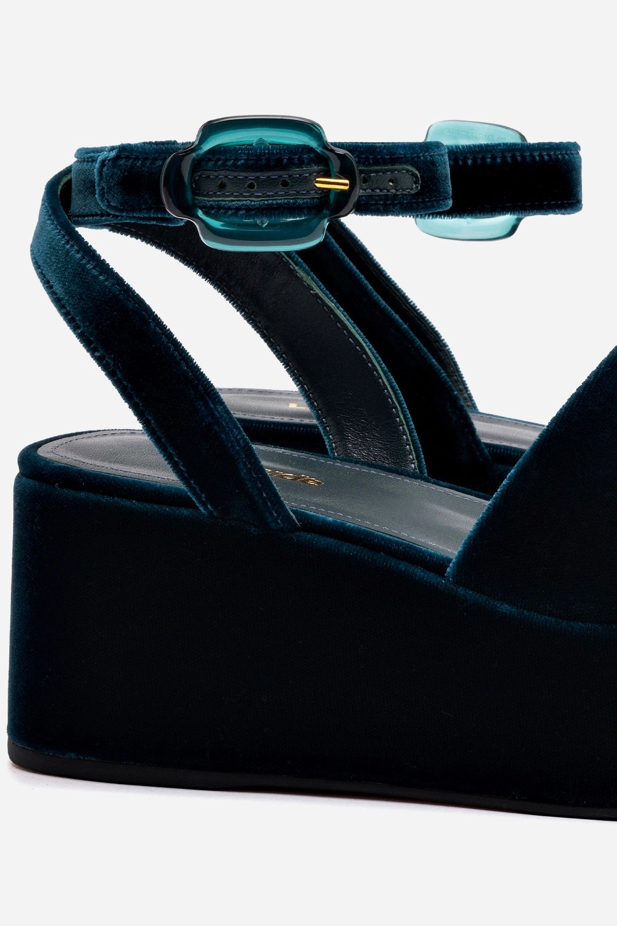 Charli Flatform Sandal In Deepsea Velvet Urban Casual