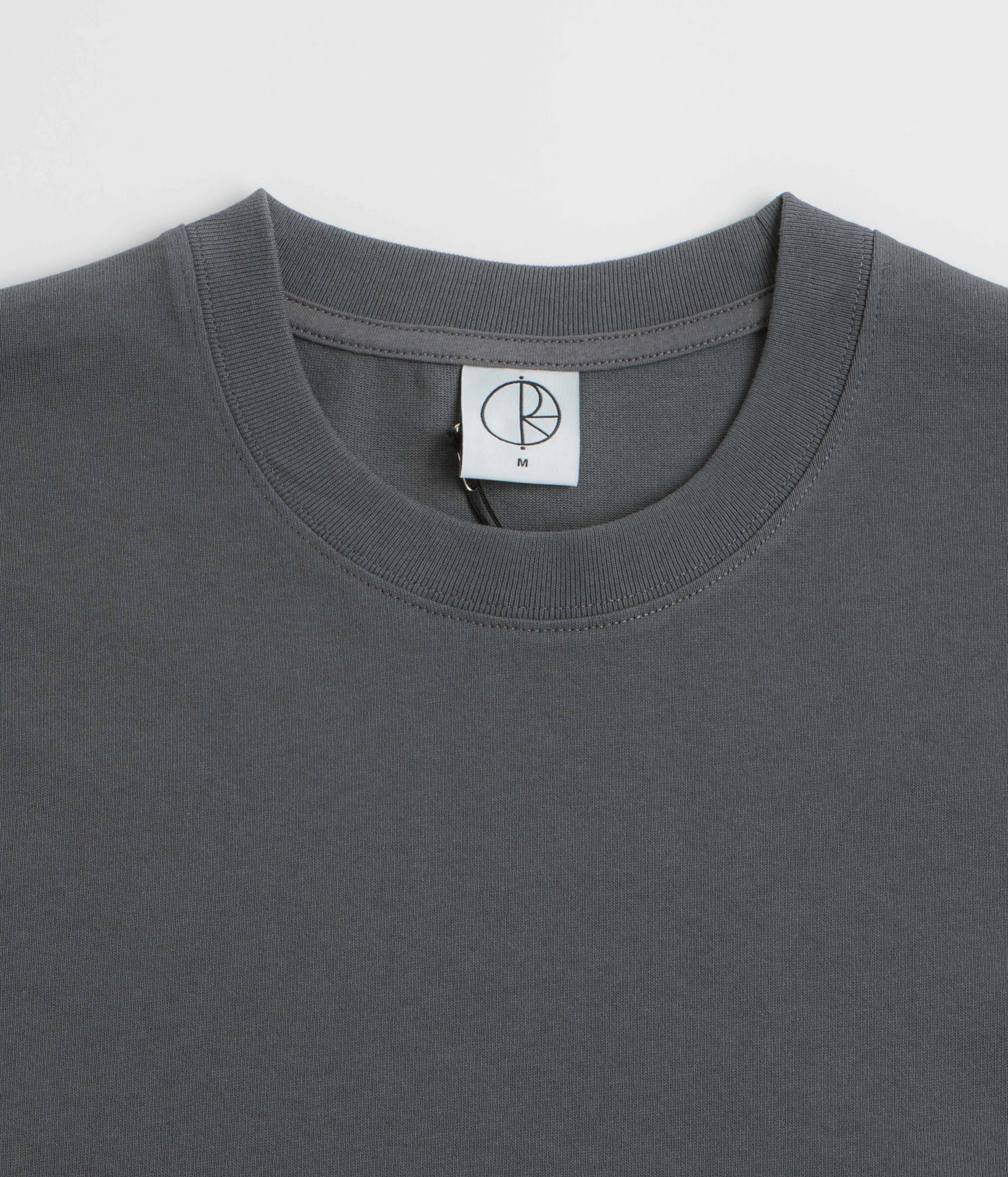 Drip Dry Fabric Minimal Fashion Polar Basic T-Shirt - Graphite