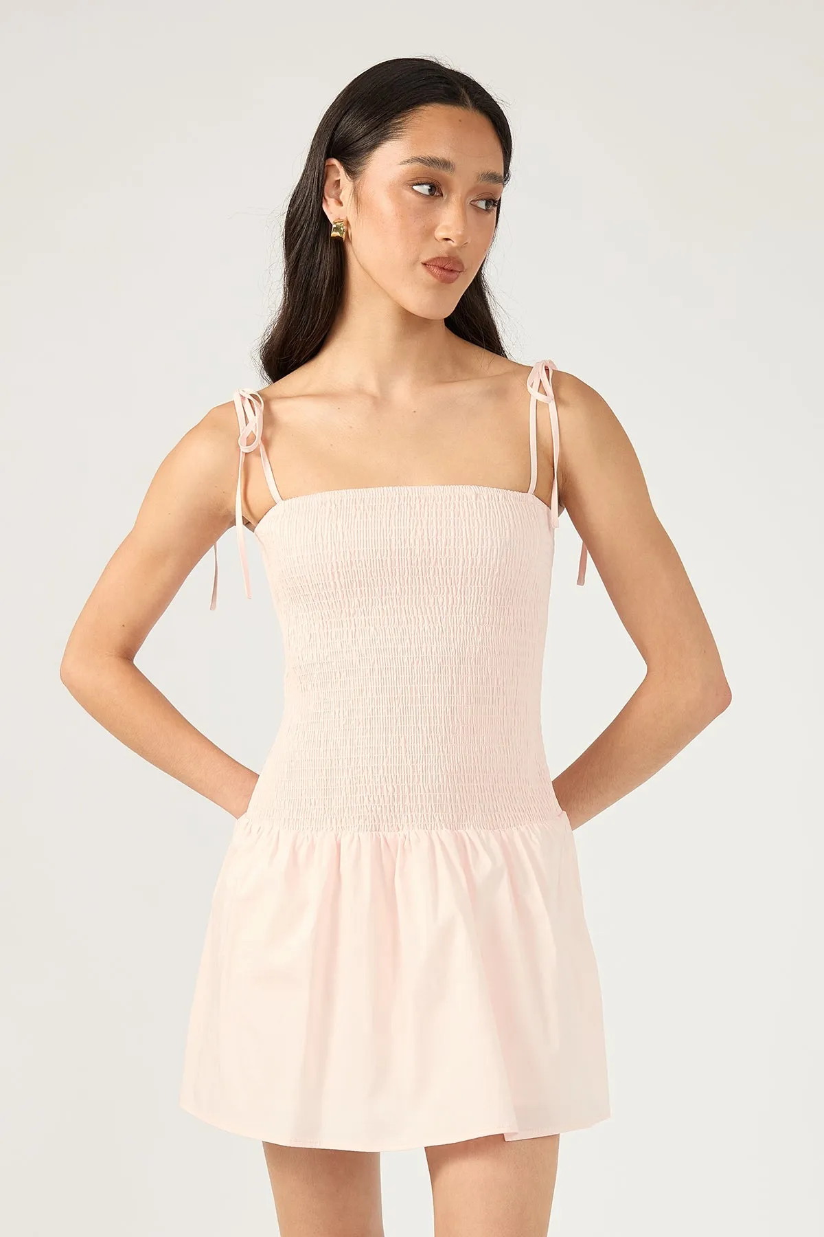 Perfect Stranger Head In a Bubble Mini Dress Pink Smooth Blend Gentle Look