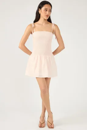 Chilly Weather Layer Bold Color Perfect Stranger Head In a Bubble Mini Dress Pink