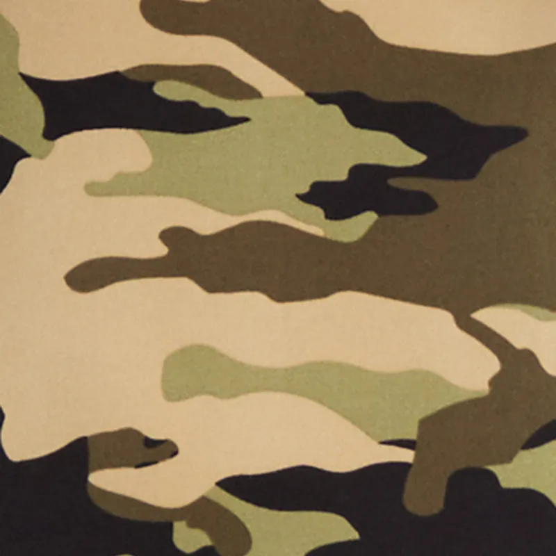 Stain-Resistant Camo Notch Neck Mini Tank Dress