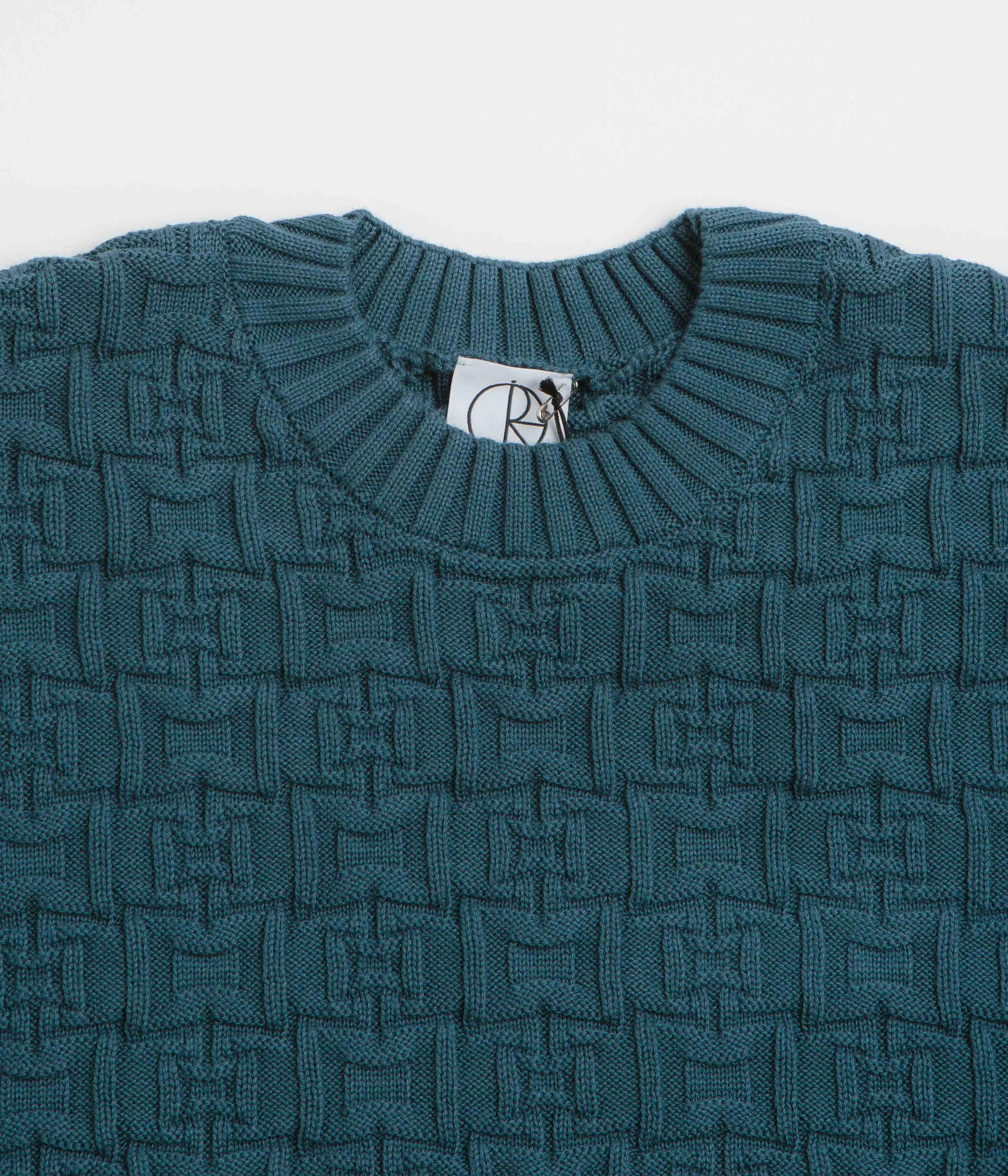 Polar Alex Sweatshirt - Petrol Blue Cozy Knitwear Quick Knit