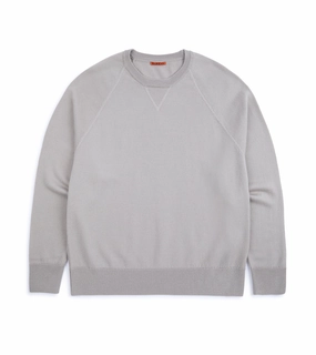 Ultimate Layer Barena Griego Basilio Merino Knit Sweatshirt: Grey