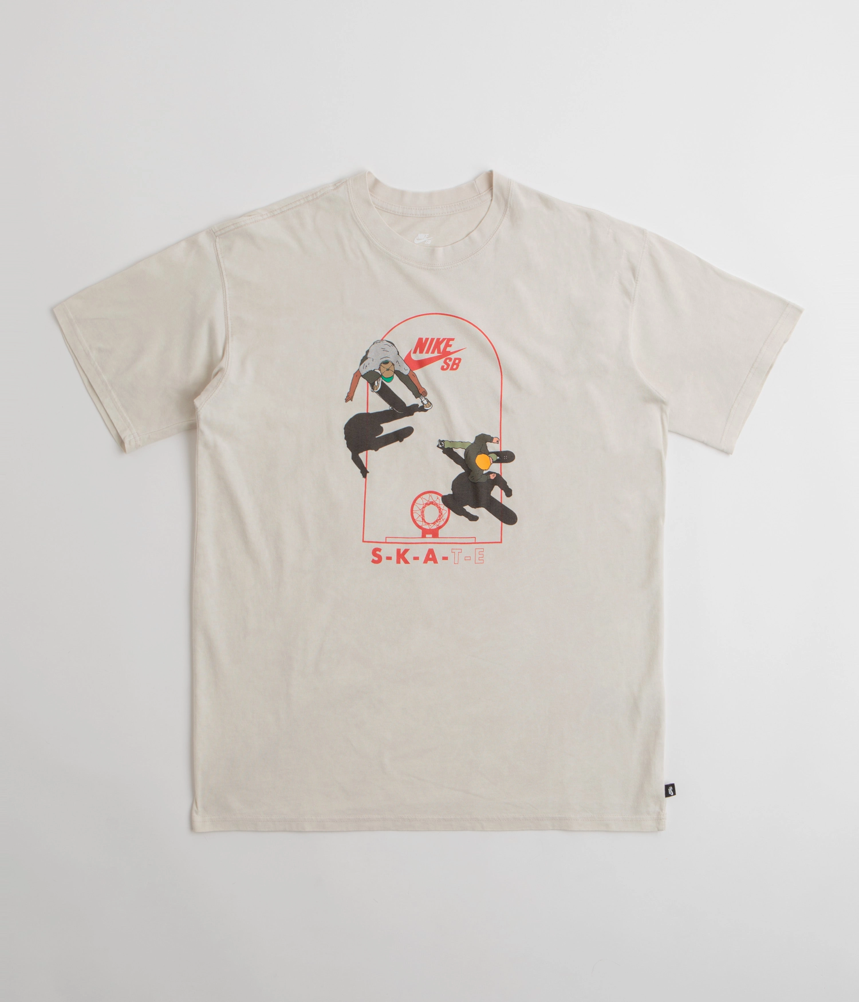 Midweight Knit Sports Apparel Nike SB Court T-Shirt - Light Bone