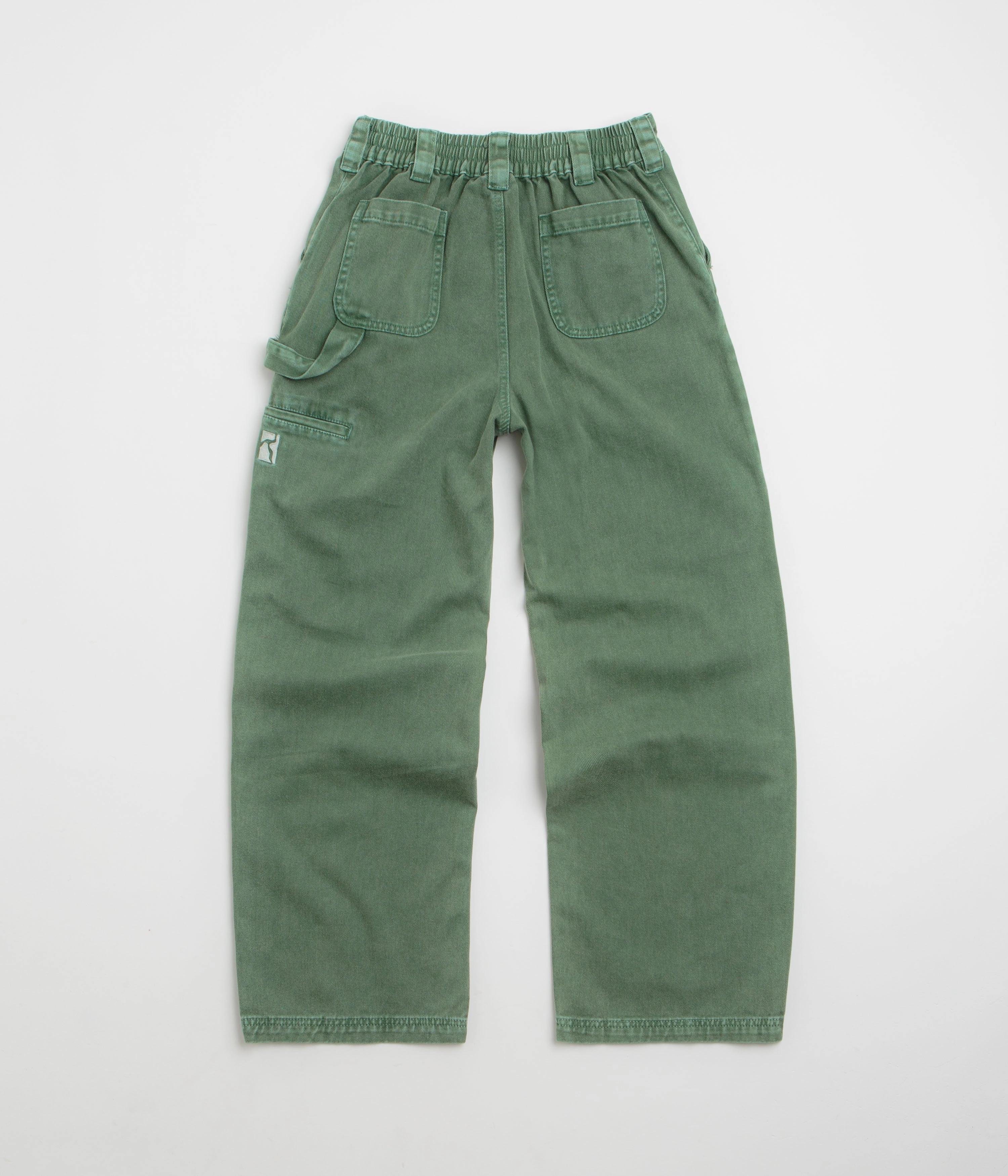 Easy Stretch Fit Poetic Collective Denim Sculptor Pants - Green Acid Wash / Green