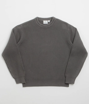 Gramicci Cotton Knit Crewneck Sweatshirt - Grey Cozy Touch