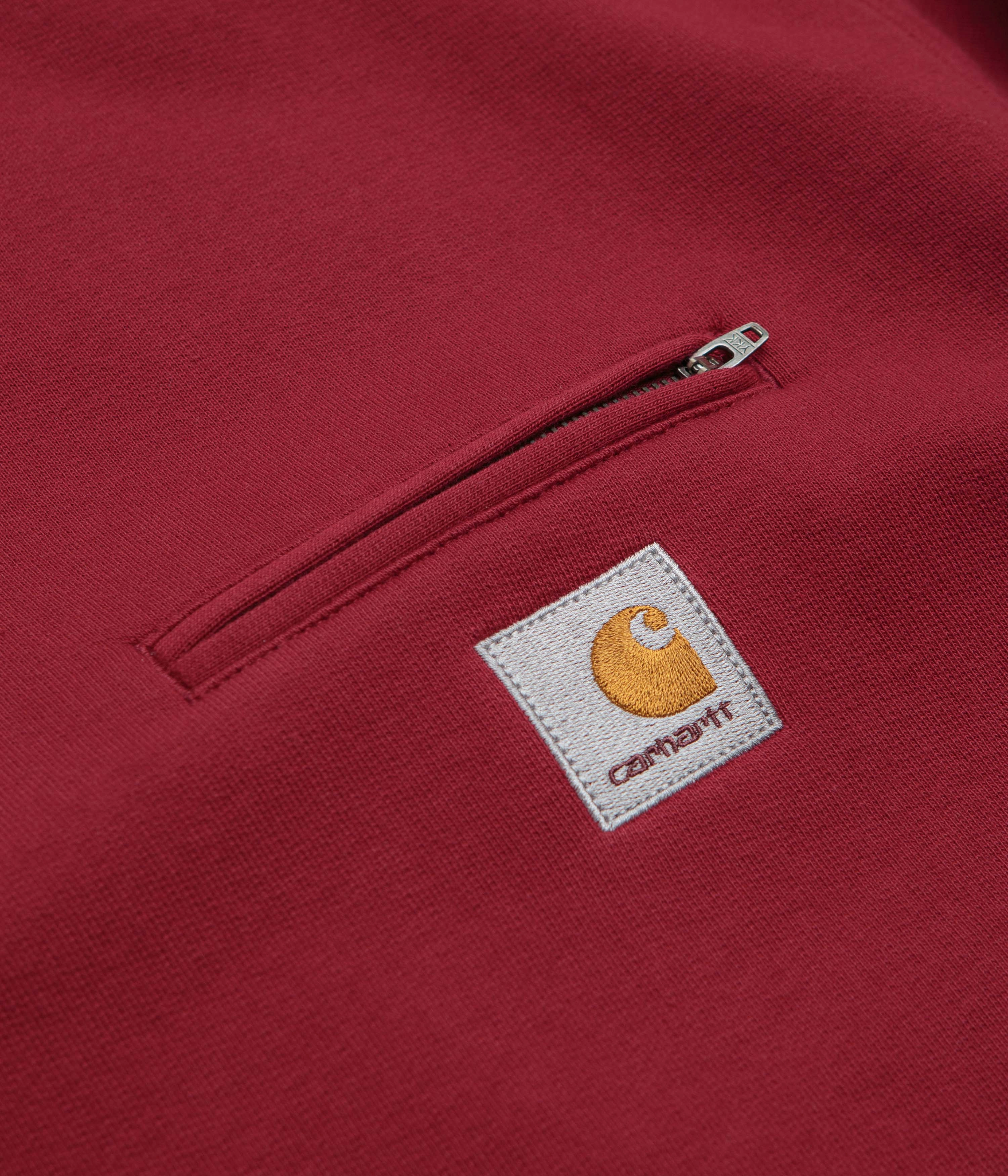 Carhartt Detroit Crewneck Sweatshirt - Scarlet Chilly Layering Crew Neck Design