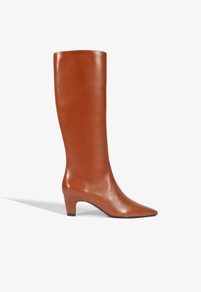 Floral Design Heels City Chic Dellia Up Casual Leather Boot