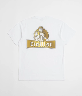 Civilist Schulle Chrome T-Shirt - White Seamless Edging Weekend Essential