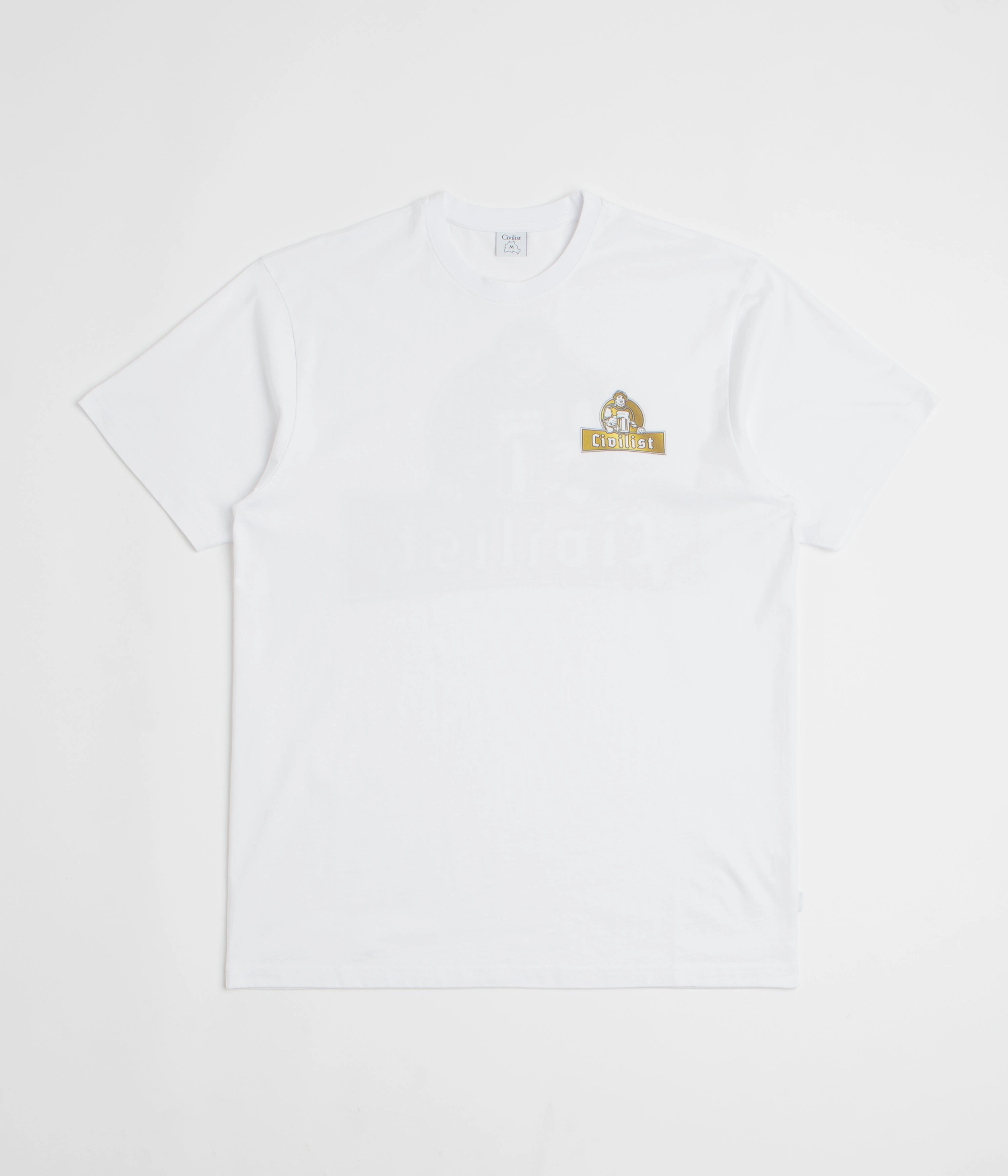 Civilist Schulle Chrome T-Shirt - White ReinforcedNeckline