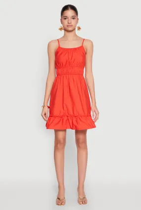 Active Outfit Easy Elegance Spaghetti Strap Empire Waist Mini Dress