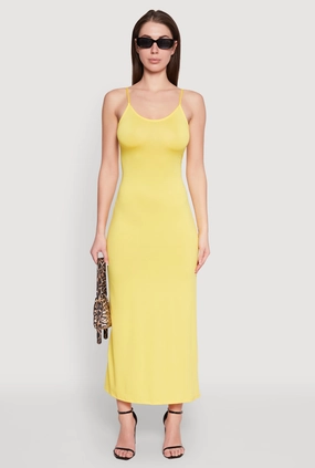 Scoop Neck Cami Maxi Dress Casual Smart