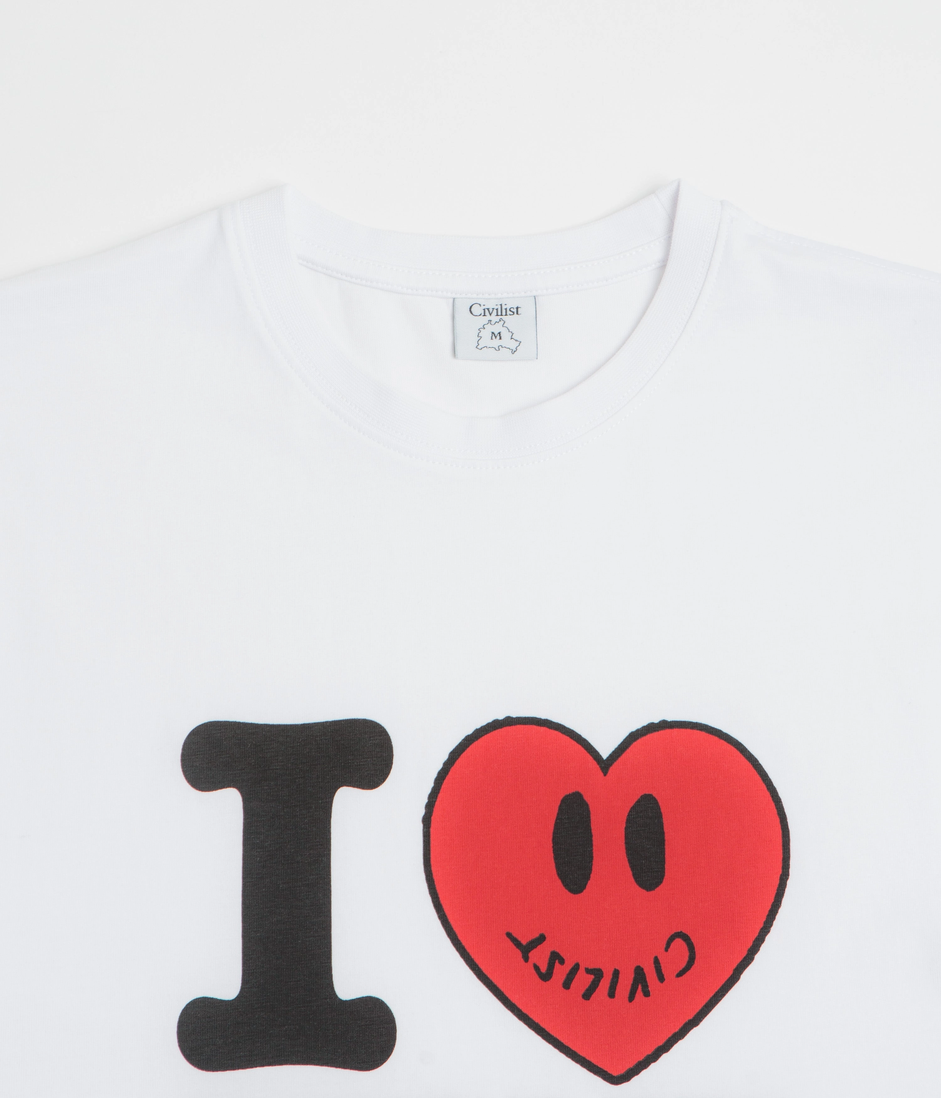 Civilist Ilove T-Shirt - White Moisture wicking