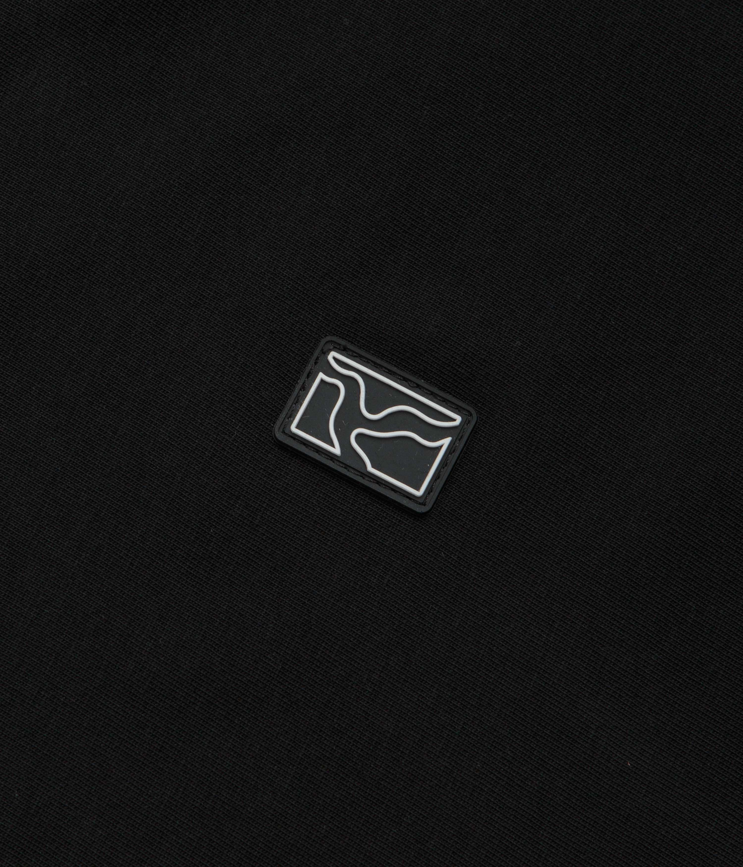 Poetic Collective Rubber Patch T-Shirt - Black Sophisticated Casual