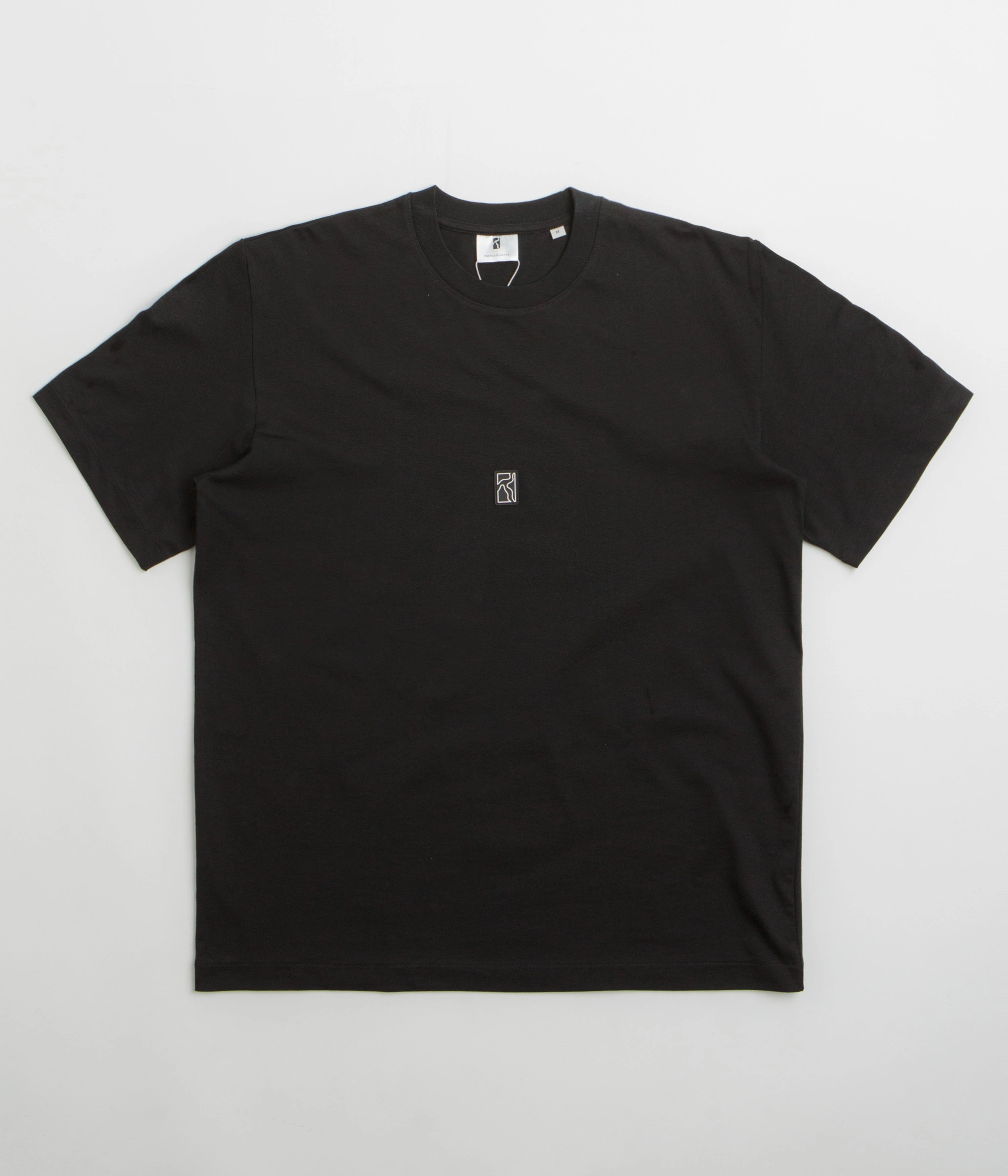 Comfy Layer Wear Poetic Collective Rubber Patch T-Shirt - Black