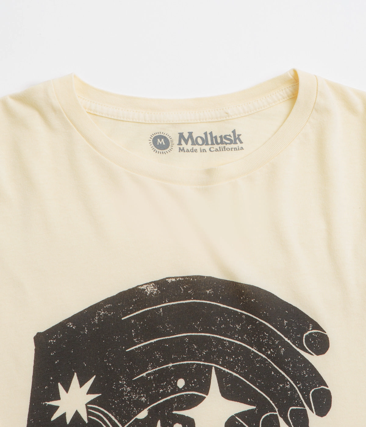 Comfortable Stretch Mollusk Space Hands T-Shirt - Super Natural