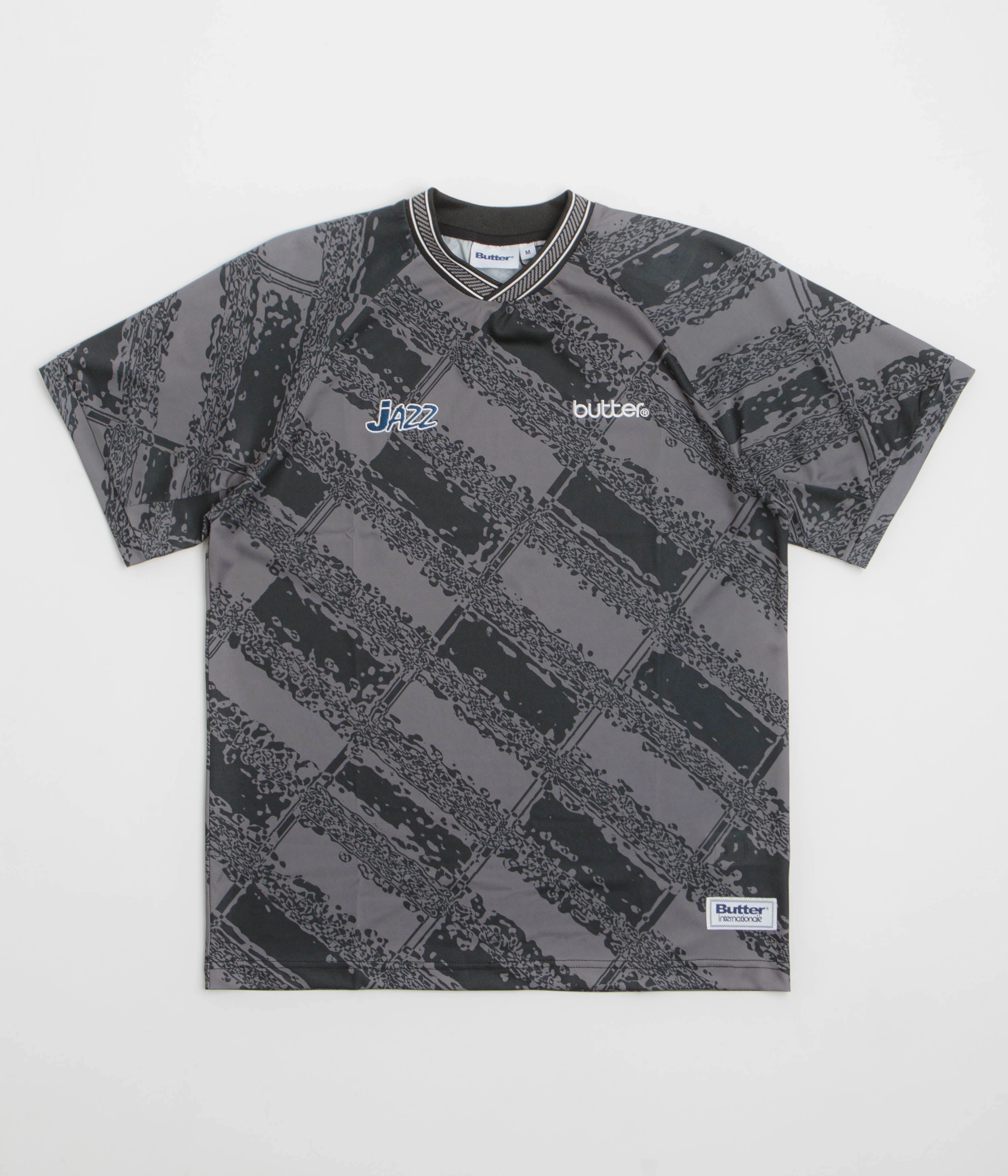 Heather Texture Finish Comfortable fit Butter Goods Jazz Jersey - Black