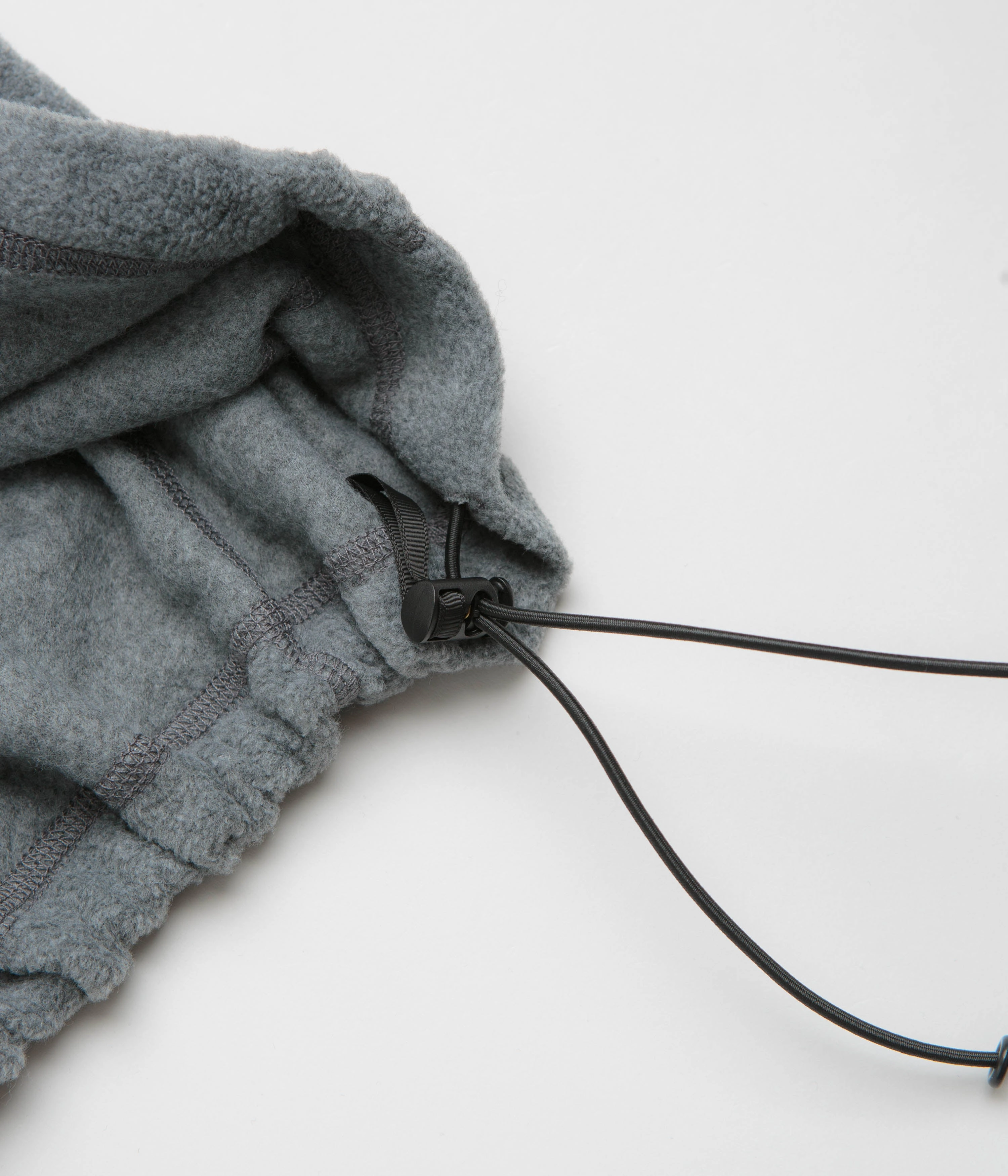 Gramicci Thermal Fleece Crewneck Sweatshirt - Heather Grey Functional Knit Anti Snag Threadwork