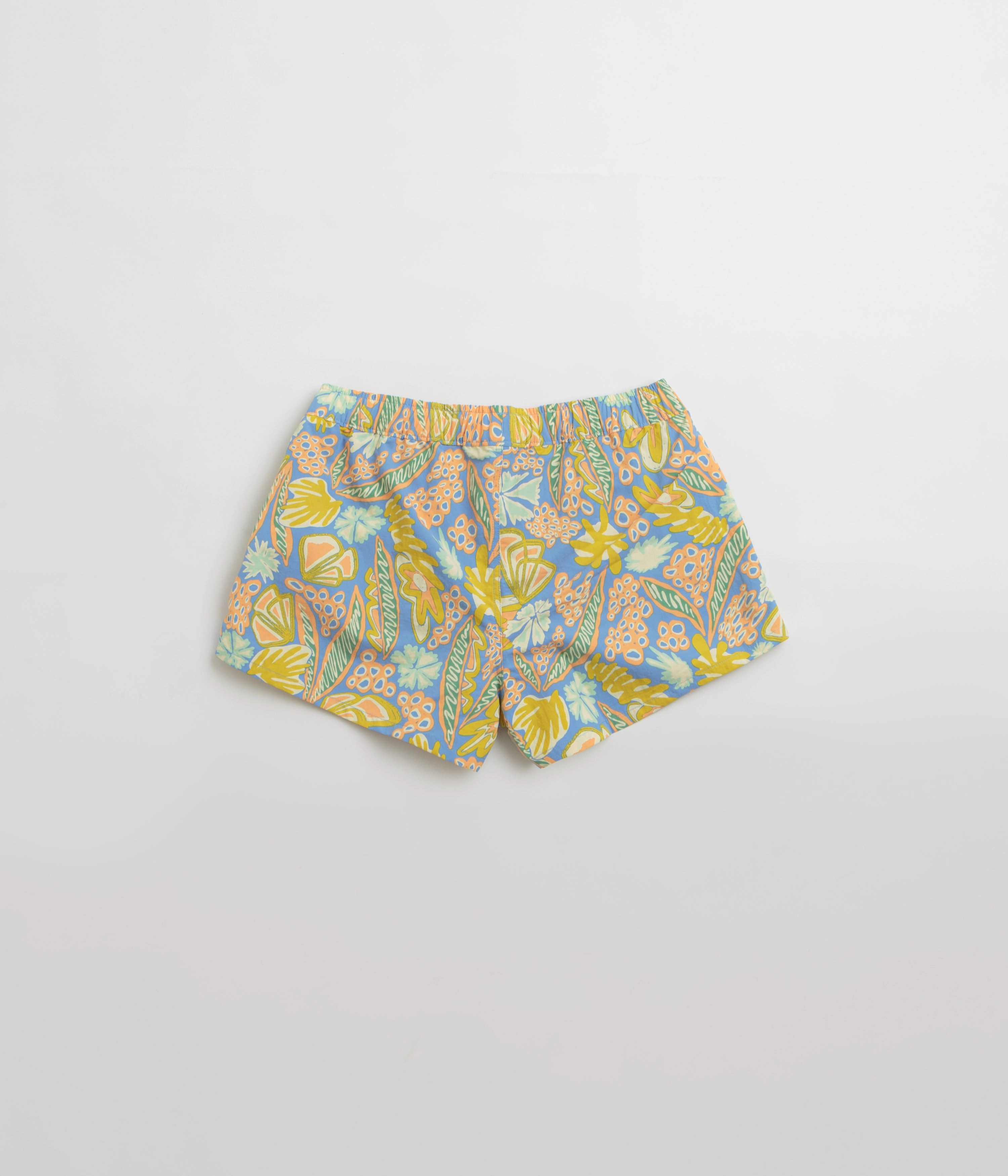 Patagonia Womens Barely Baggies 2.5" Shorts - Wrasse: Wetland Blue Contoured Articulation