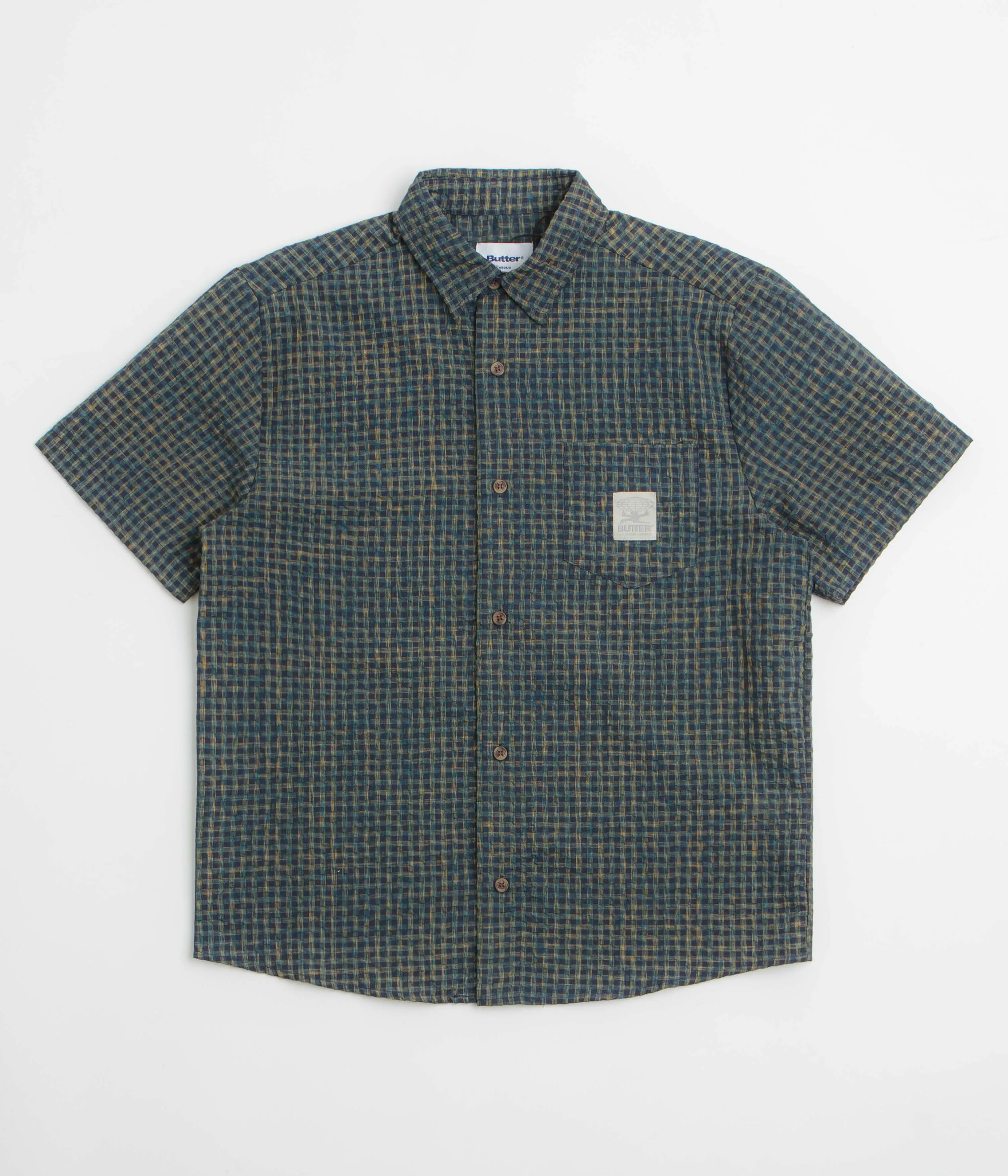 Butter Goods Equipment Short Sleeve Shirt - Navy Resort Wear