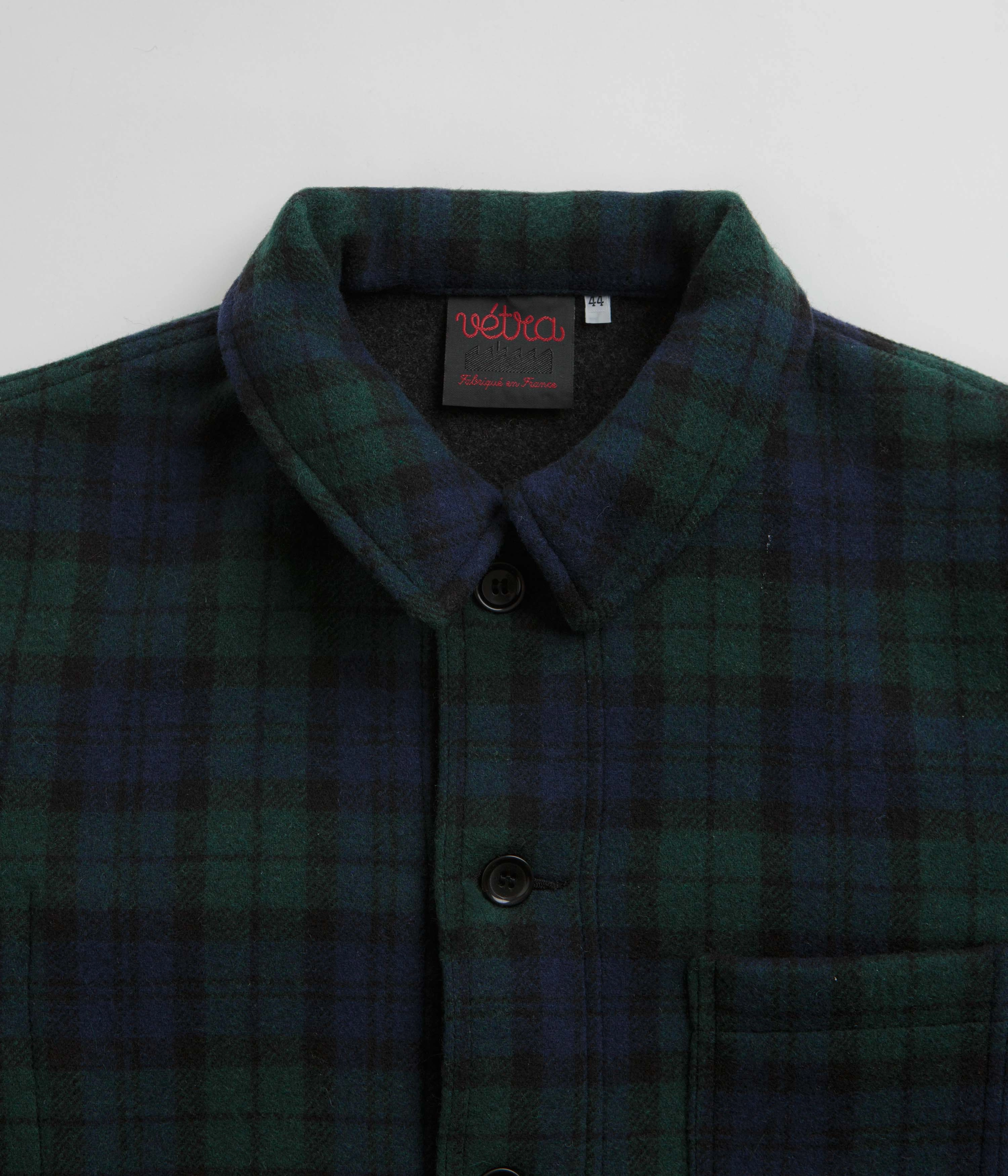 Vetra No.4 Melton Workwear Jacket - Blackwatch Warm Layers