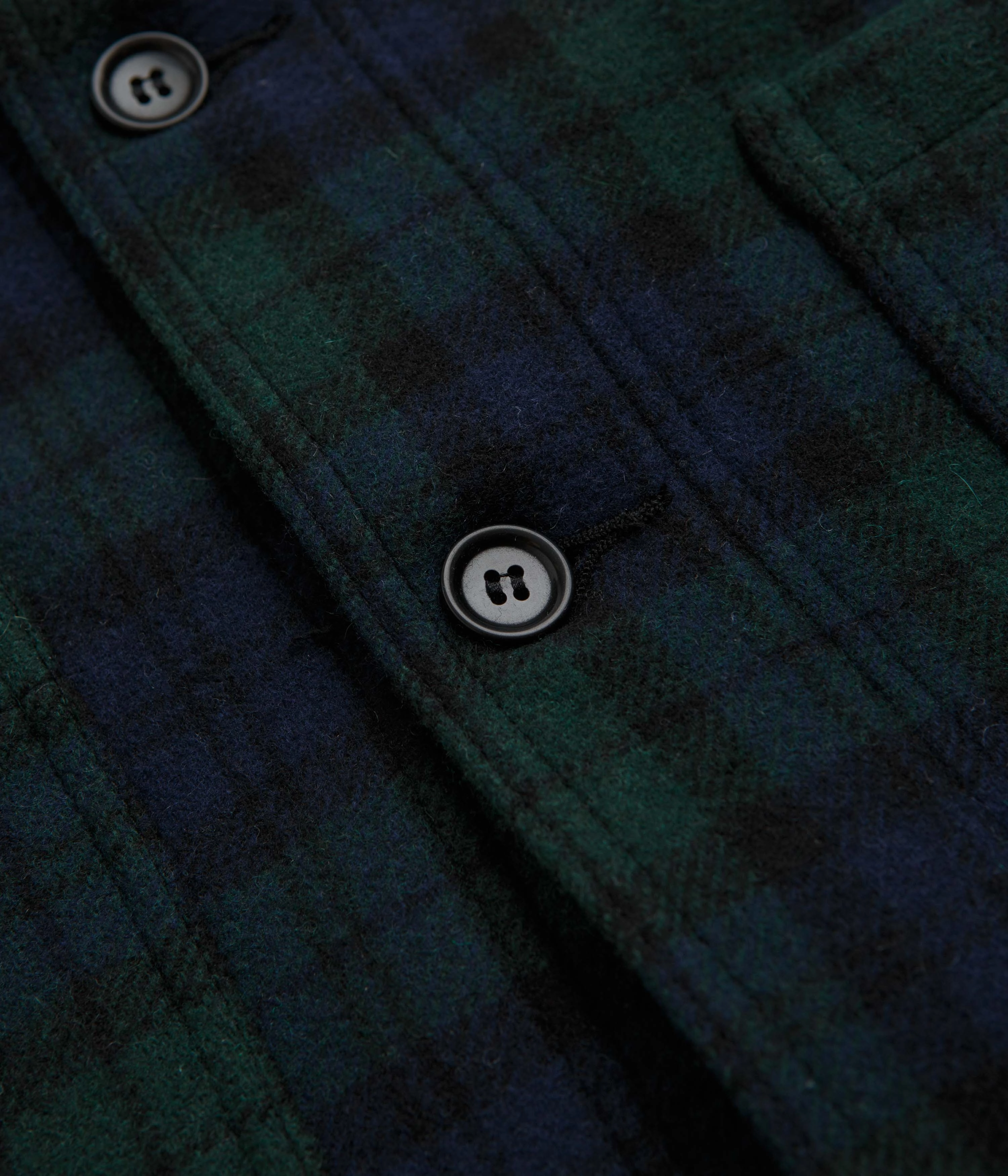 Vetra No.4 Melton Workwear Jacket - Blackwatch MultiPocketLayout