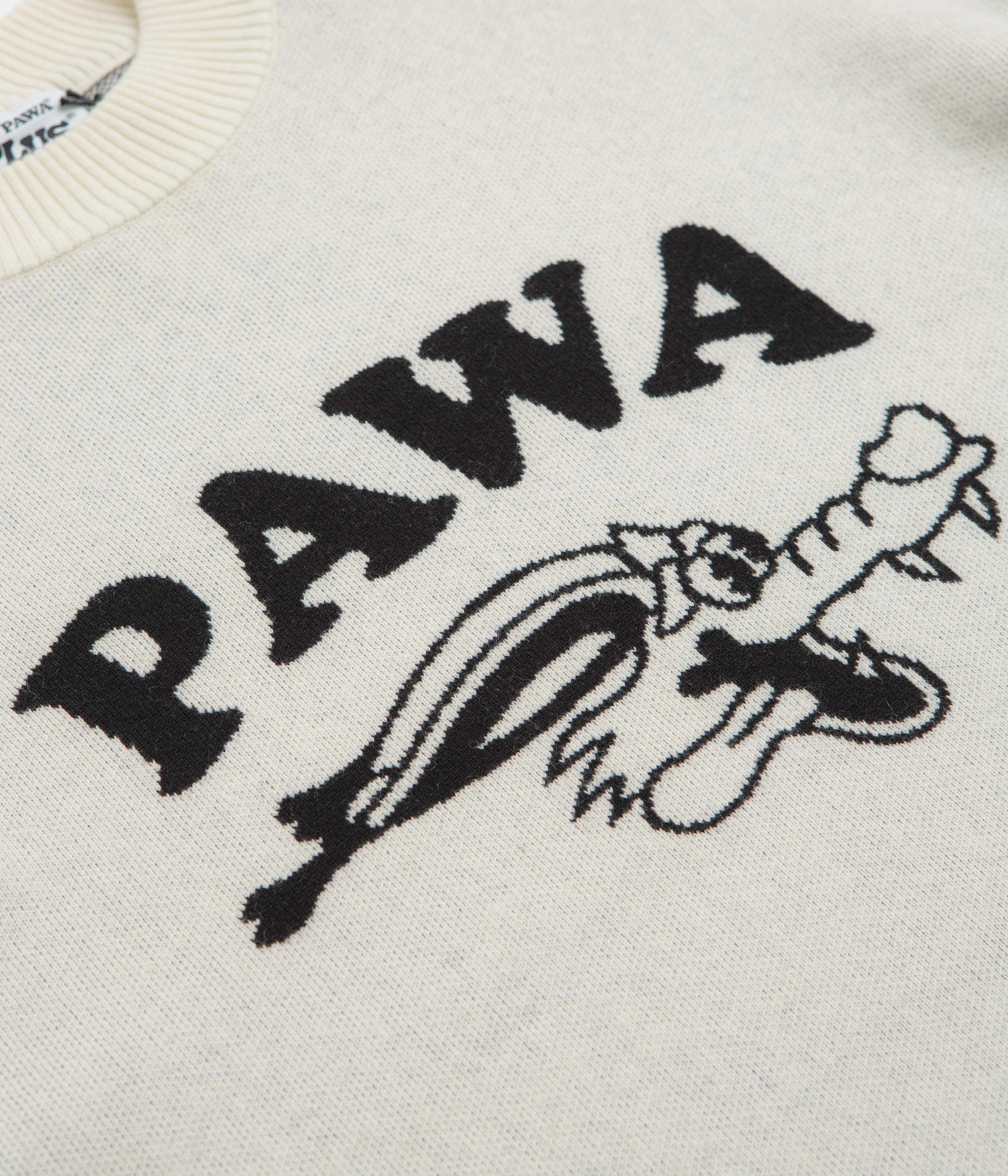 Pawa Speed Sports Doggo Knit Sweatshirt - Cream Luxe Touch
