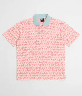 Wrinkle Resistant Finish HUF Microdose Knit Polo Shirt - Red