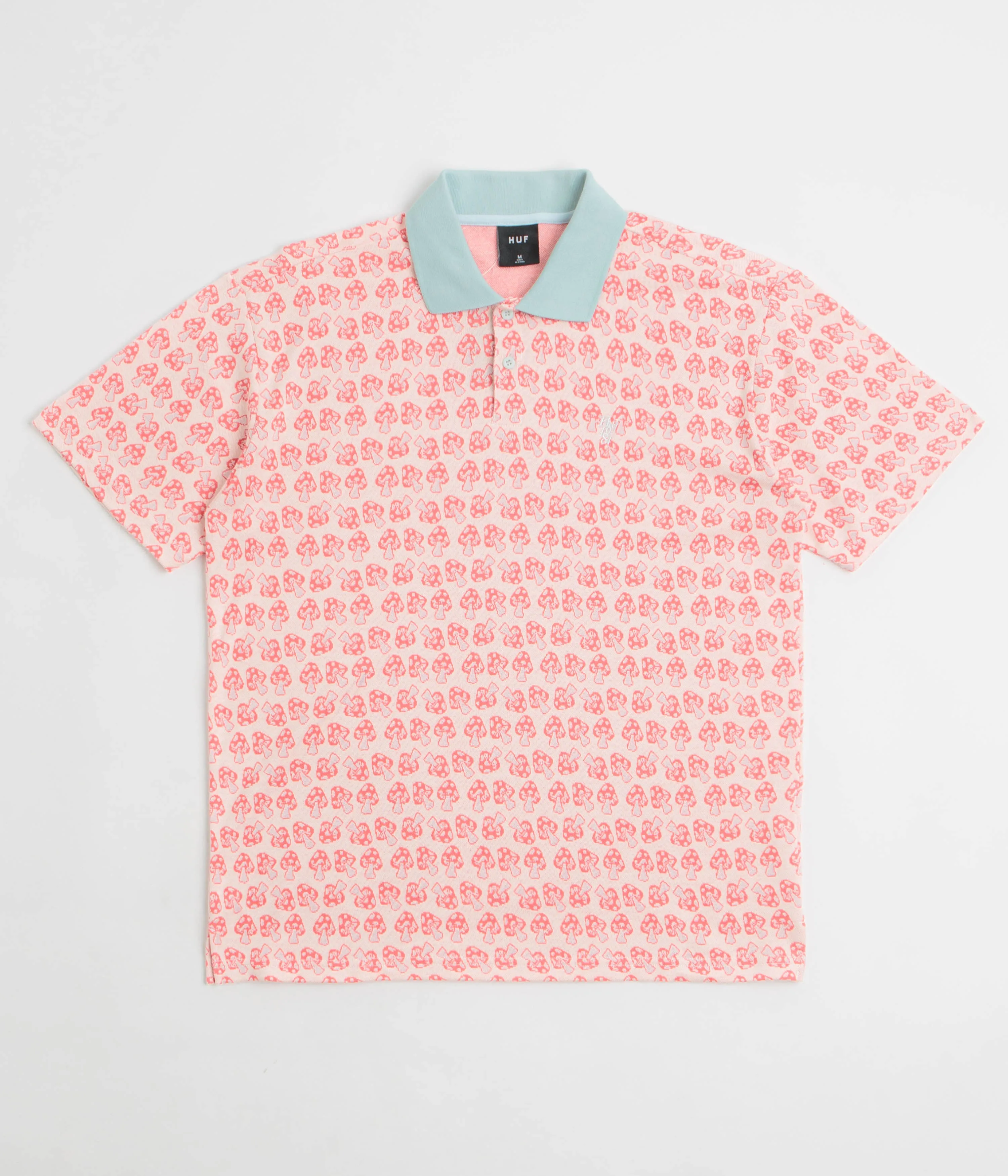 Wrinkle Resistant Finish HUF Microdose Knit Polo Shirt - Red