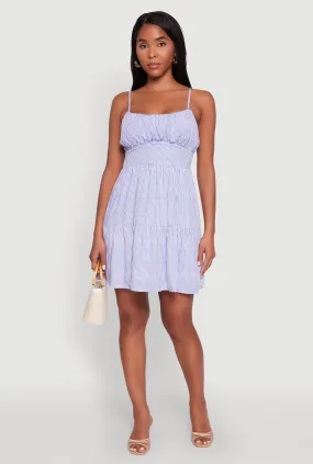 Seasonal Wear Madden Girl Tiered Sleeveless Empire Waist Dress