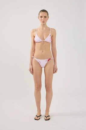 Adjustable Ties Design Quick Pull Adjustment Perfect Stranger Zimi Flower Tie Bikini Bottom Pink