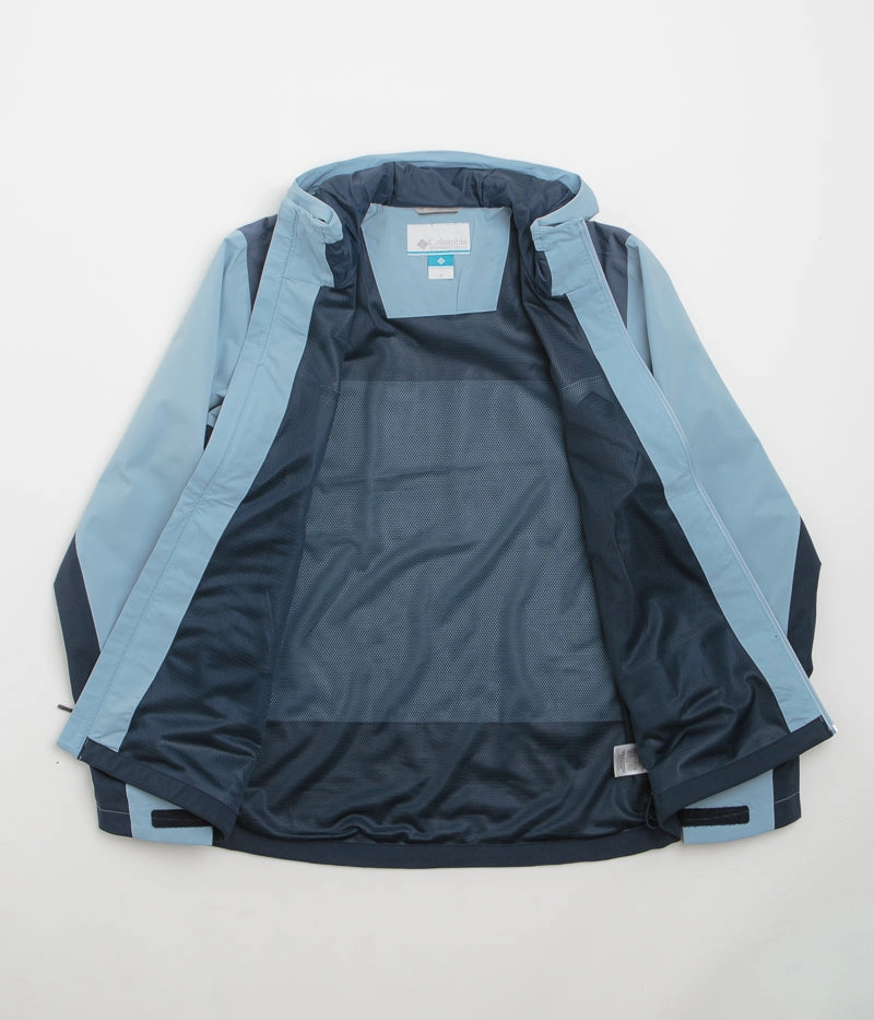 Columbia Boulder Falls Jacket - Ripple Blue / Dark Mountain / Collegiate Navy Packable Technology