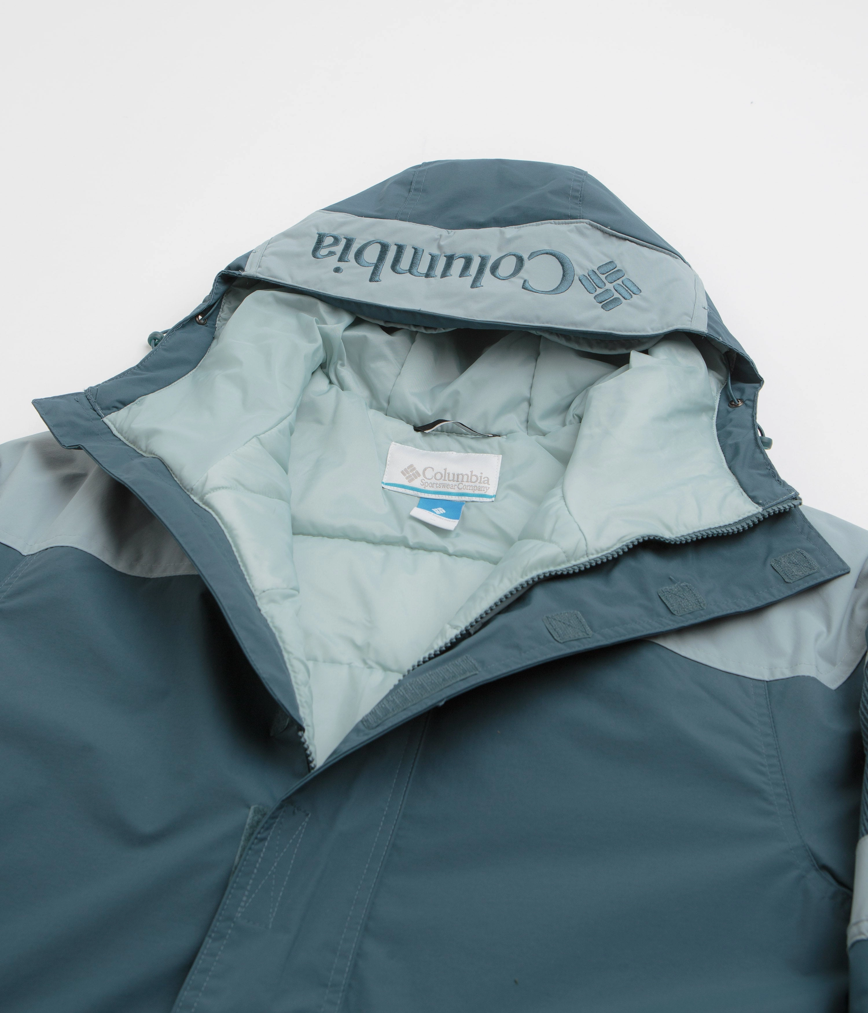 CompactPacking Noise Free Material Columbia Challenger II Insulated Pullover Jacket - Everblue / Crushed Blue
