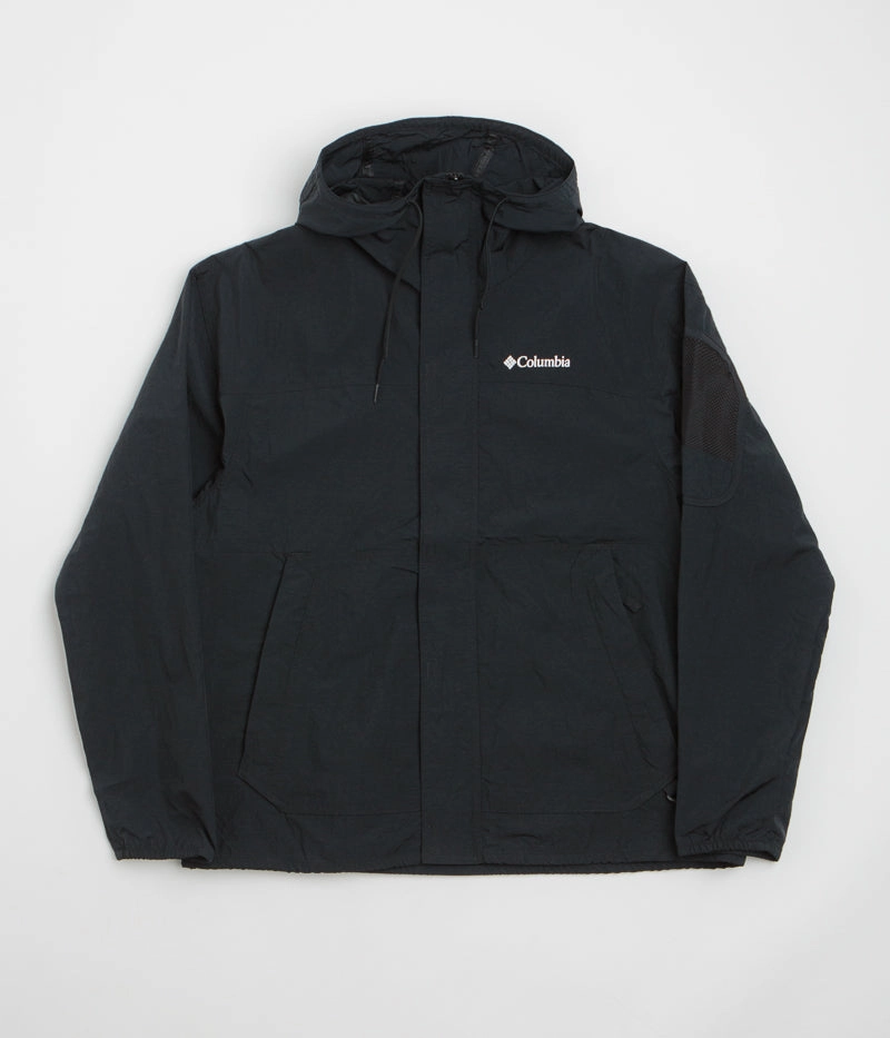 Columbia Challenger II Windbreaker Jacket - Black Detachable Components Airy Cloth