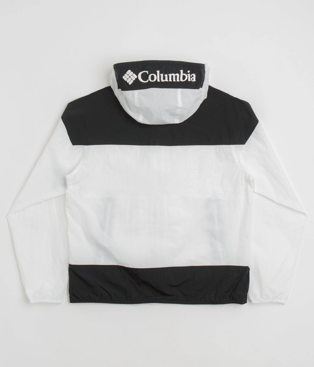 DetachableLining Columbia Challenger II Windbreaker Jacket - White / Black