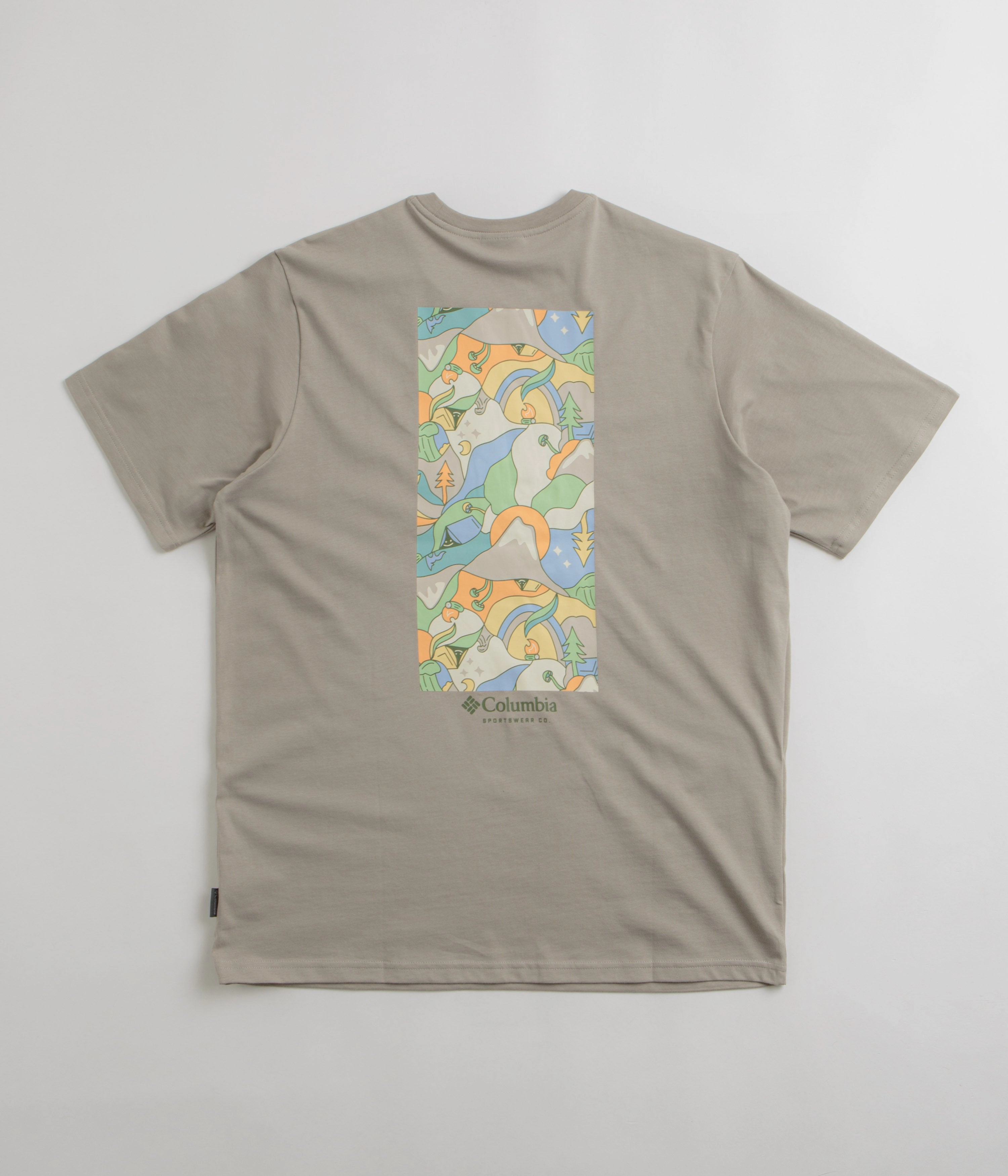 Fashionable Option Columbia Explorers Canyon Back T-Shirt - Flint Grey / Epicamp Graphic