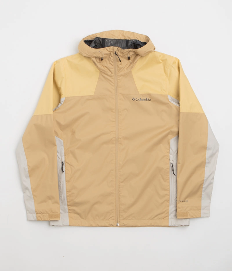 Seam Sealed Technology Crisp Clean Fit Columbia Inner Limits III Jacket - Canoe / Sand Dune / Dark Stone