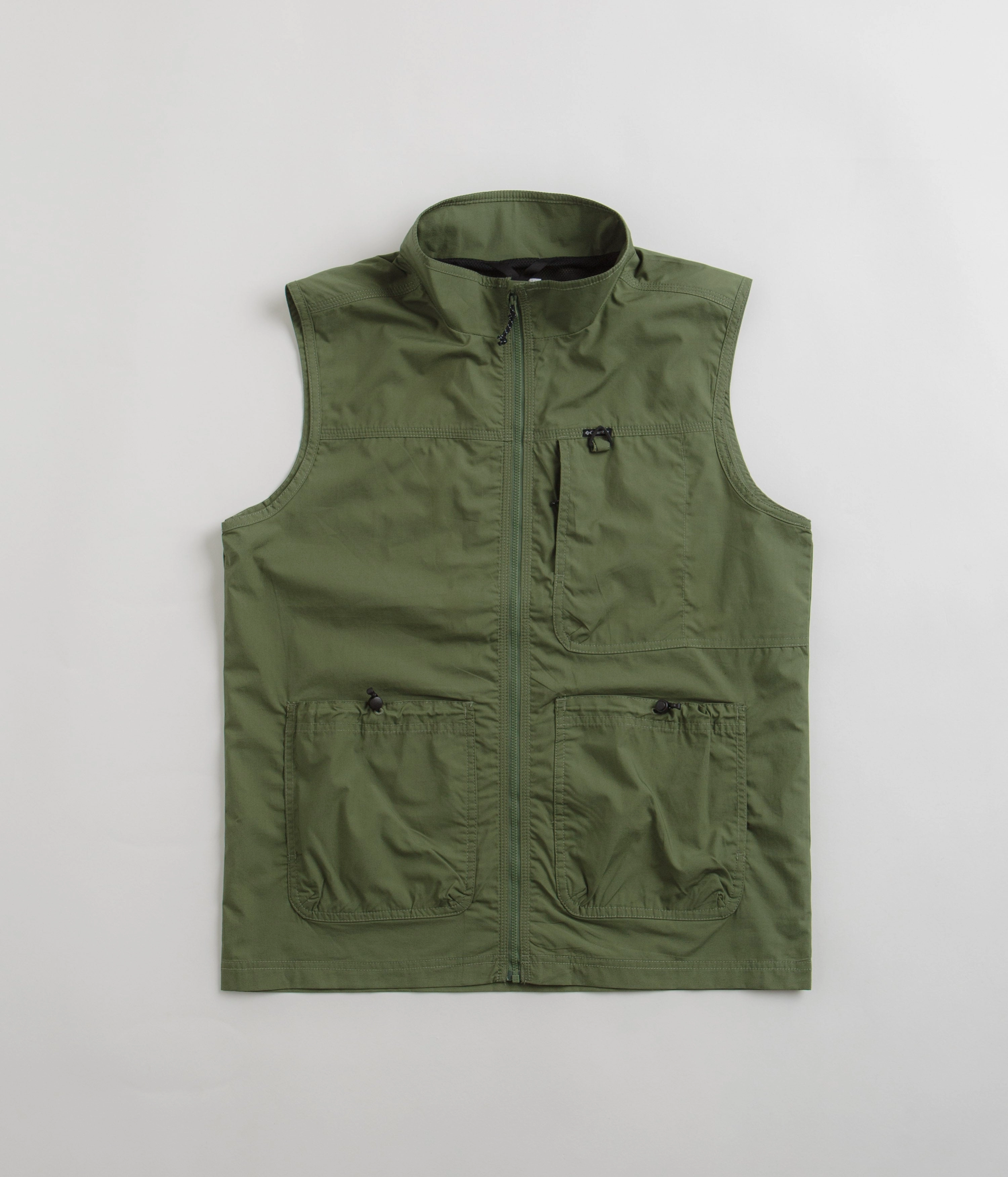 Recycled Polyester Blend Columbia Landroamer Cargo Vest - Canteen