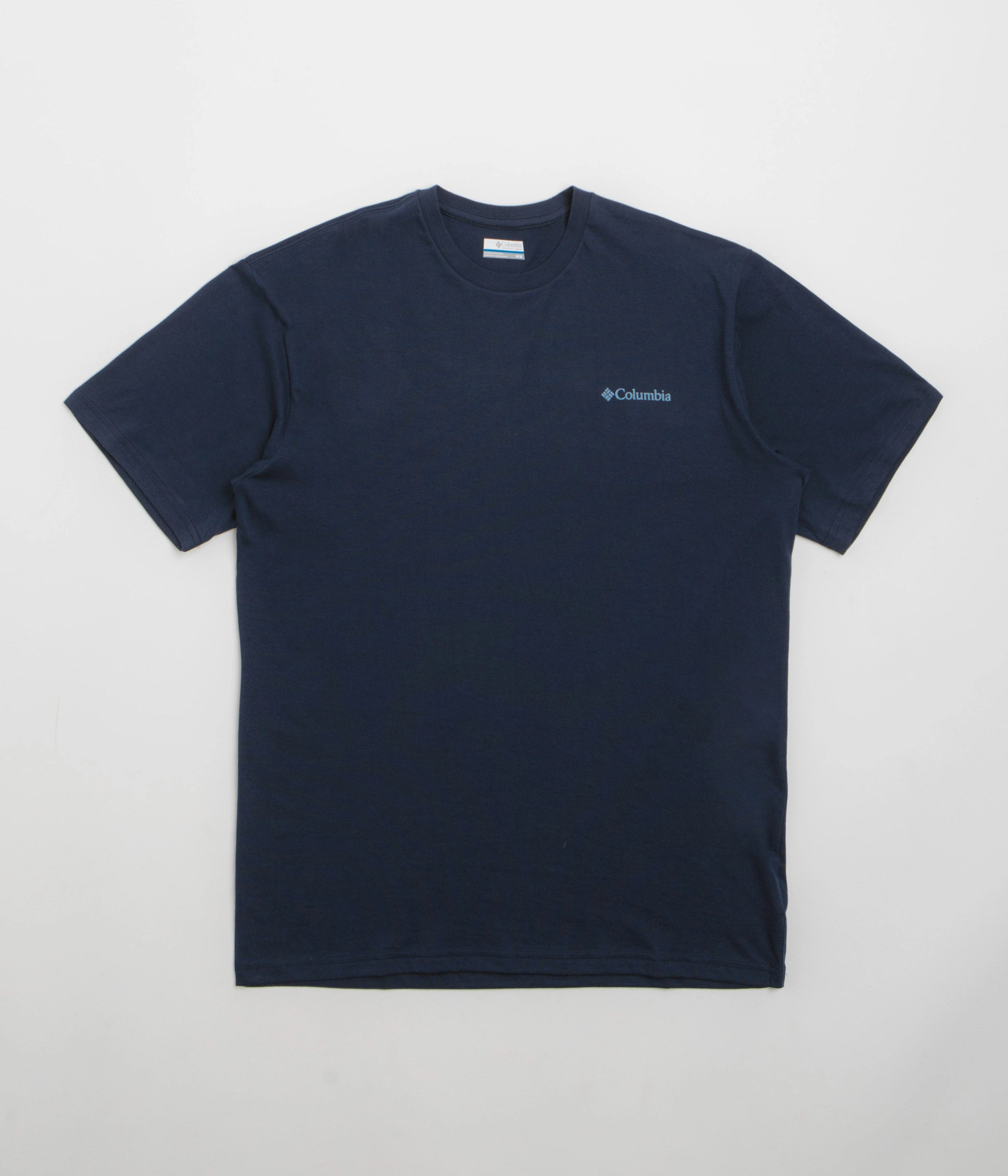 Columbia North Cascades T-Shirt - Collegiate Navy / Pasteled Framed Smooth Jersey Texture Matte Look