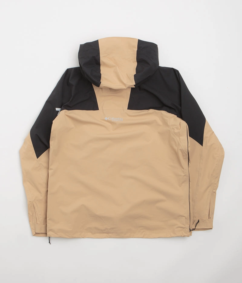 Columbia Northwest Explorer 3L Shell Jacket - Canoe / Black Packable Technology Gloss Free Texture
