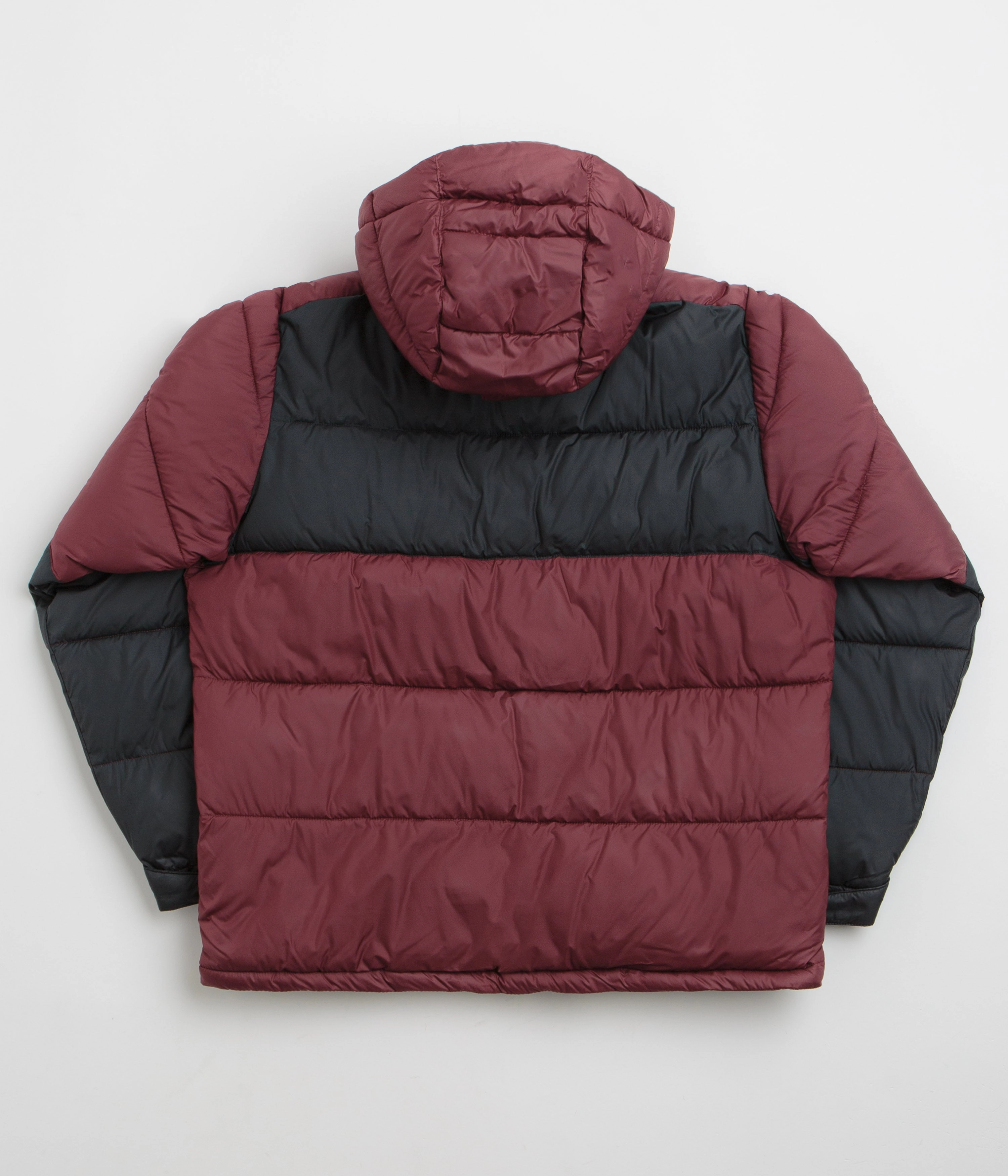 Crisp Weather Fit Columbia Pike Lake II Hooded Jacket - Rich Wine / Black