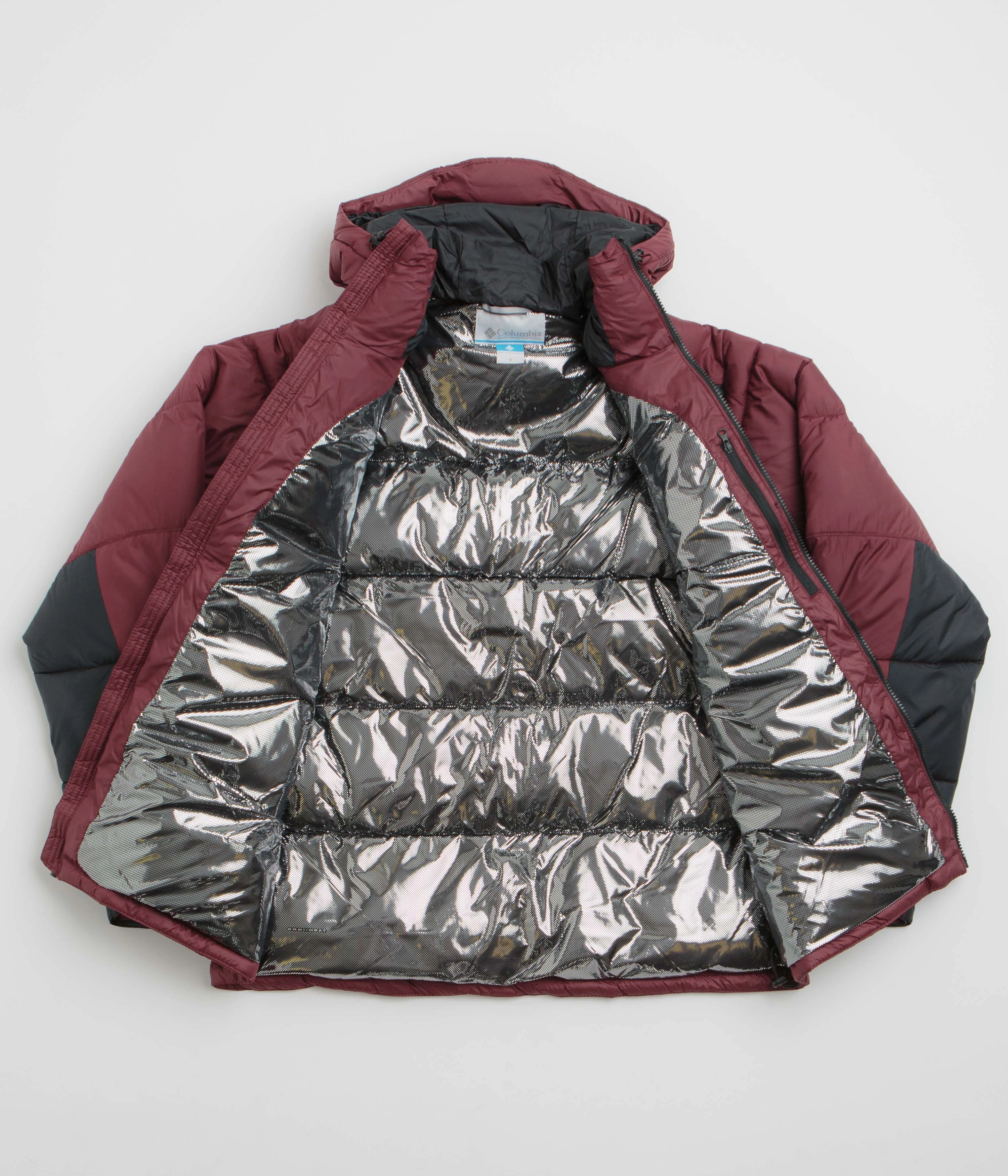 Columbia Pike Lake II Hooded Jacket - Rich Wine / Black Temperature Balancing Layer
