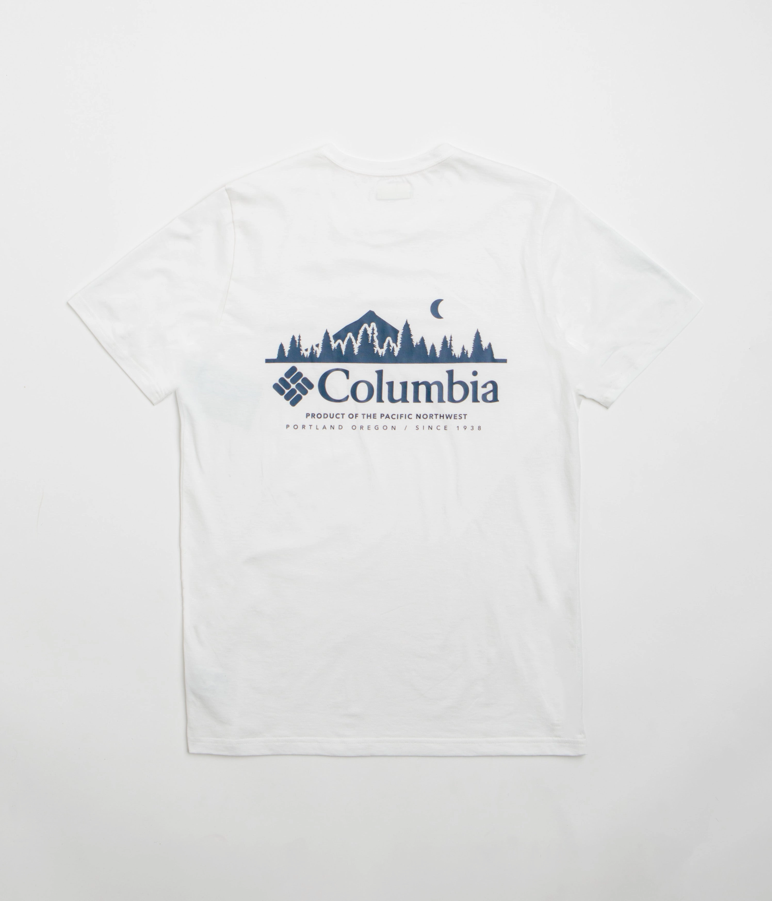 Antibacterial Treatment Columbia Rapid Ridge Back Graphic II T-Shirt - White / Heavenly Horizons