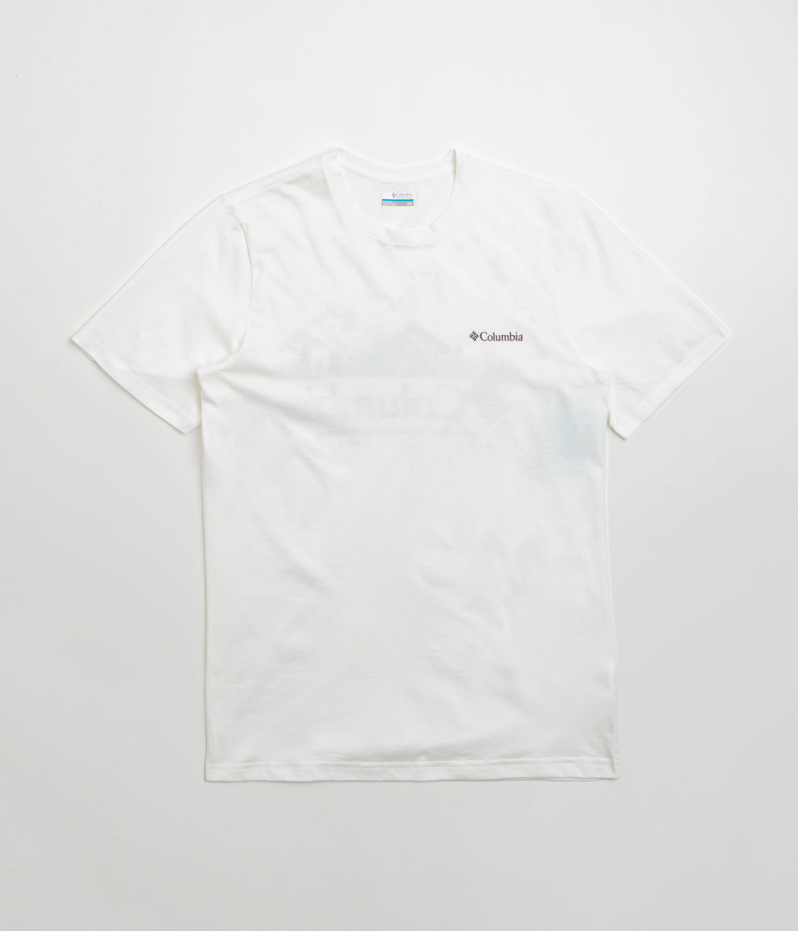 Tight fit sexiness Vintage Wash Effect Columbia Rapid Ridge Back Graphic II T-Shirt - White / Heavenly Horizons