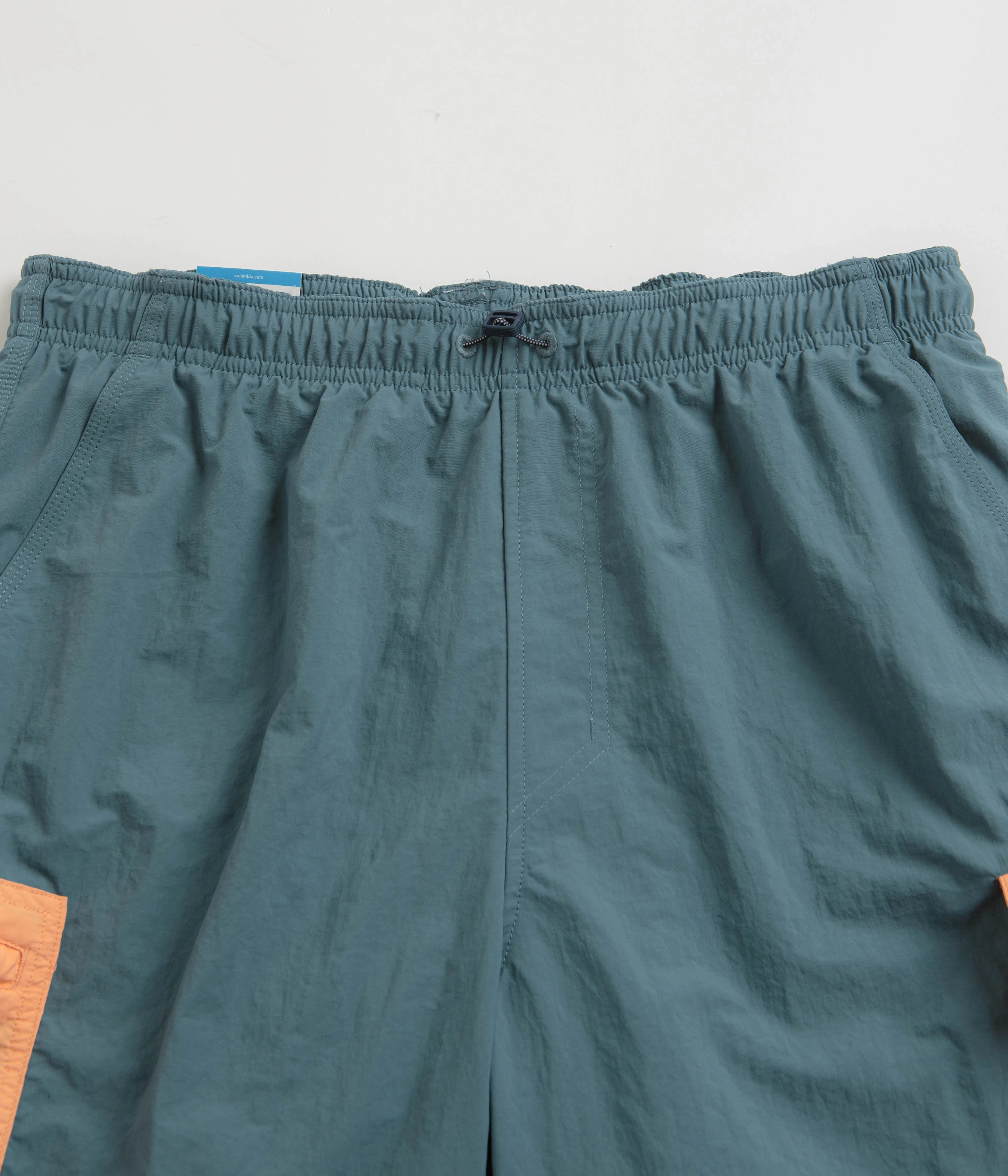 Light Stretch soccer shorts Columbia Summerdry Brief 7" Shorts - Cloudburst / Apricot Fizz