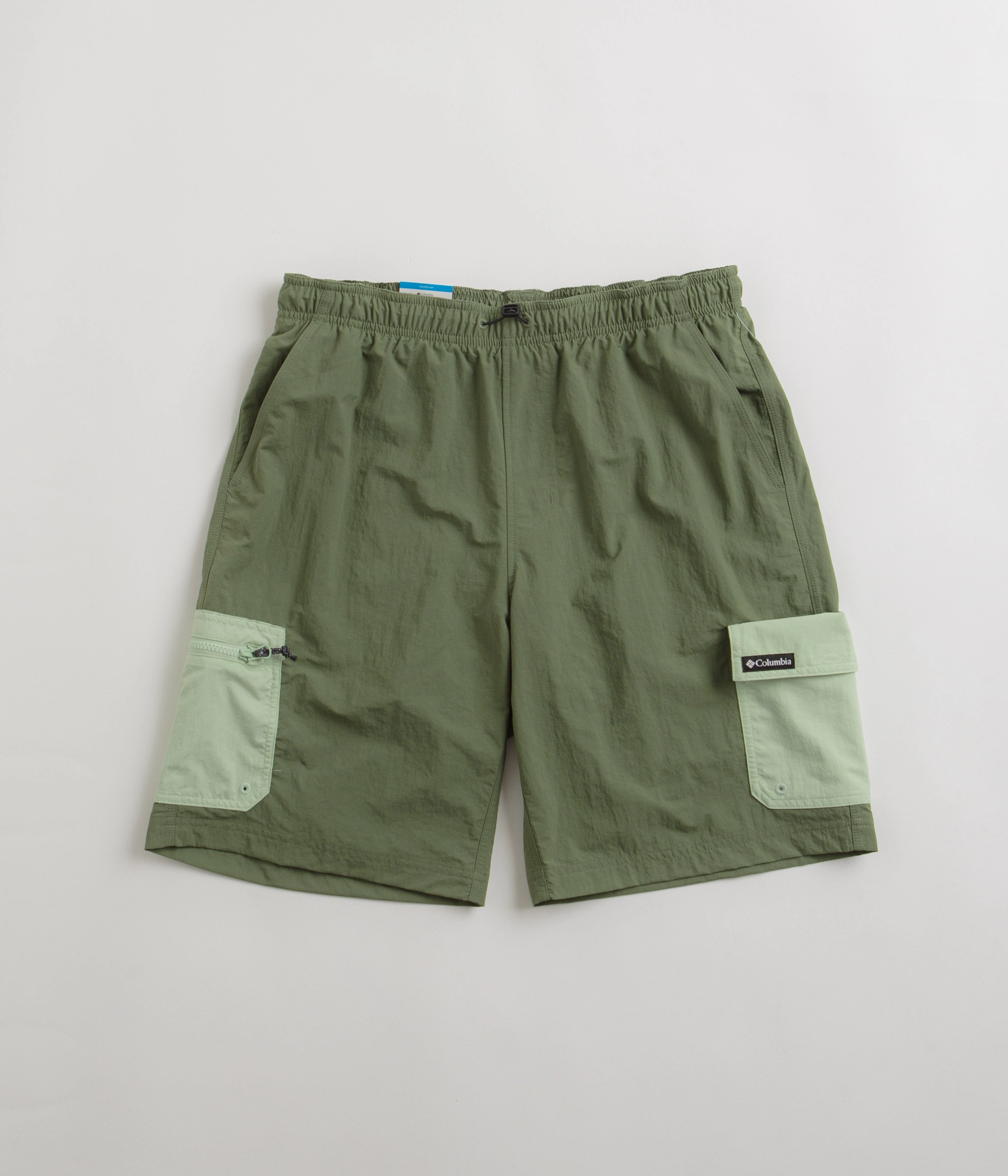 Columbia Summerdry Brief 9" Shorts - Canteen / Sage Leaf volleyball outfit Breezy Waist