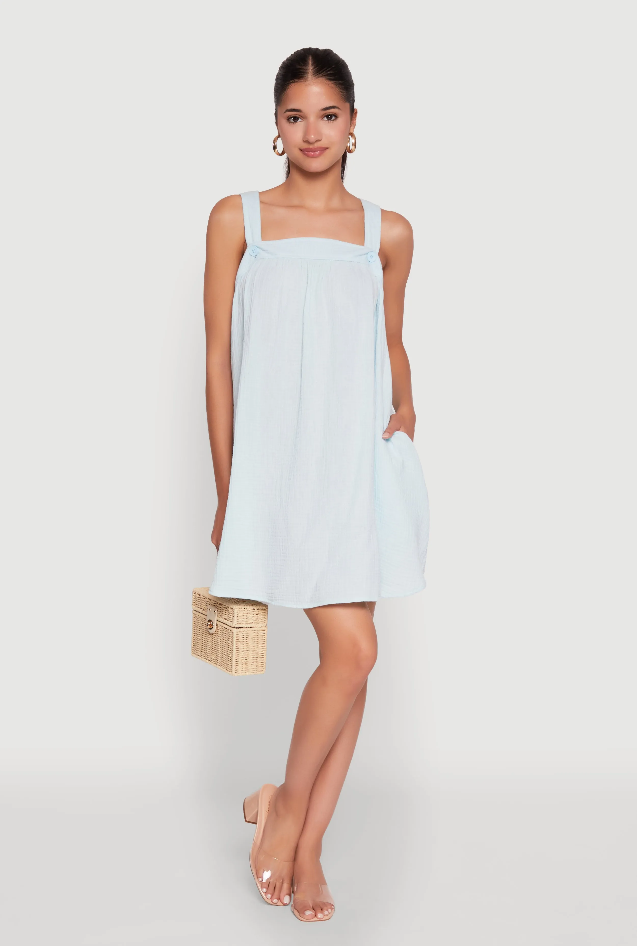 Chic Gauze Knit Ruched Shift Dress Body Confidence