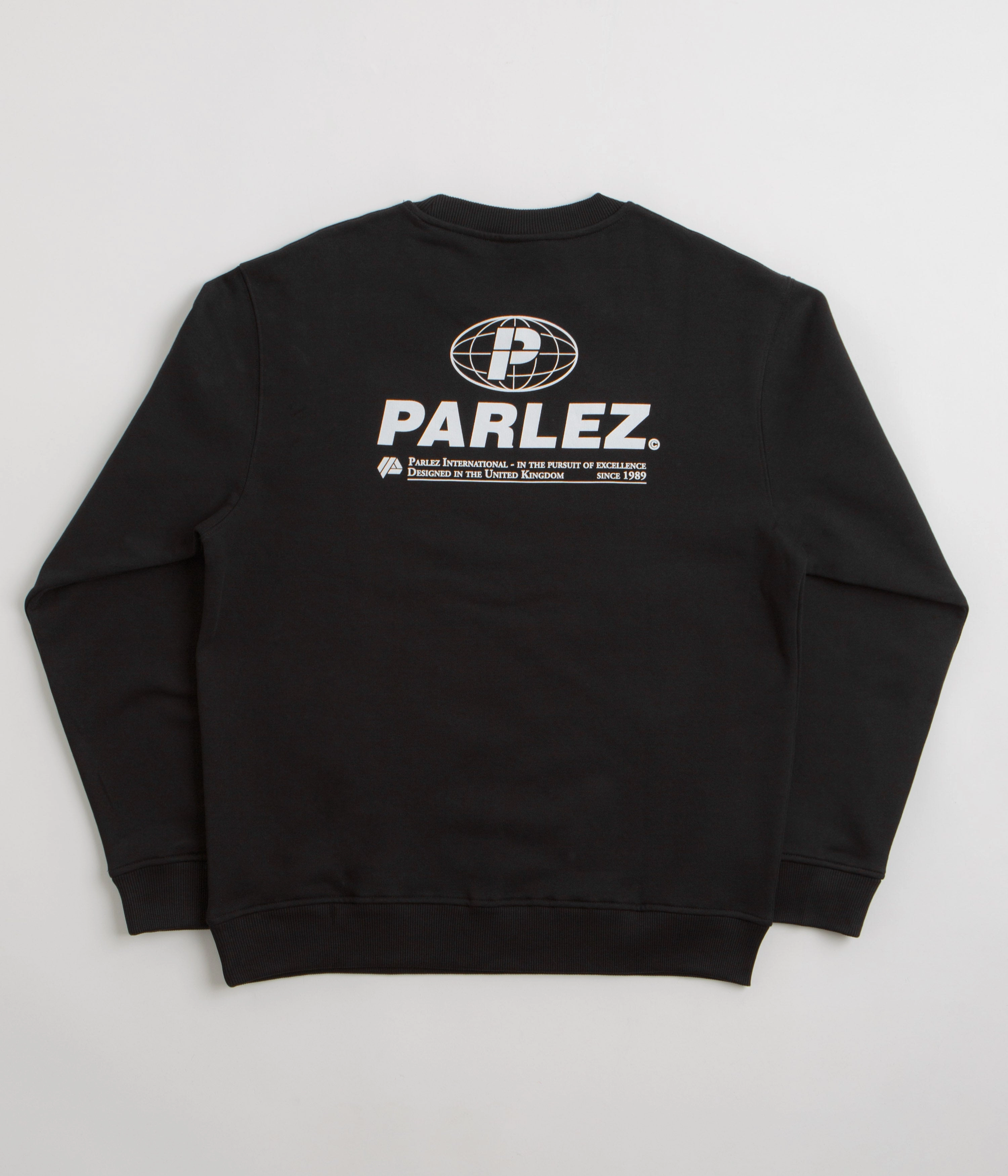 Winter Layering Look Winter Comfort Wear Parlez Excel Crewneck Sweatshirt - Black
